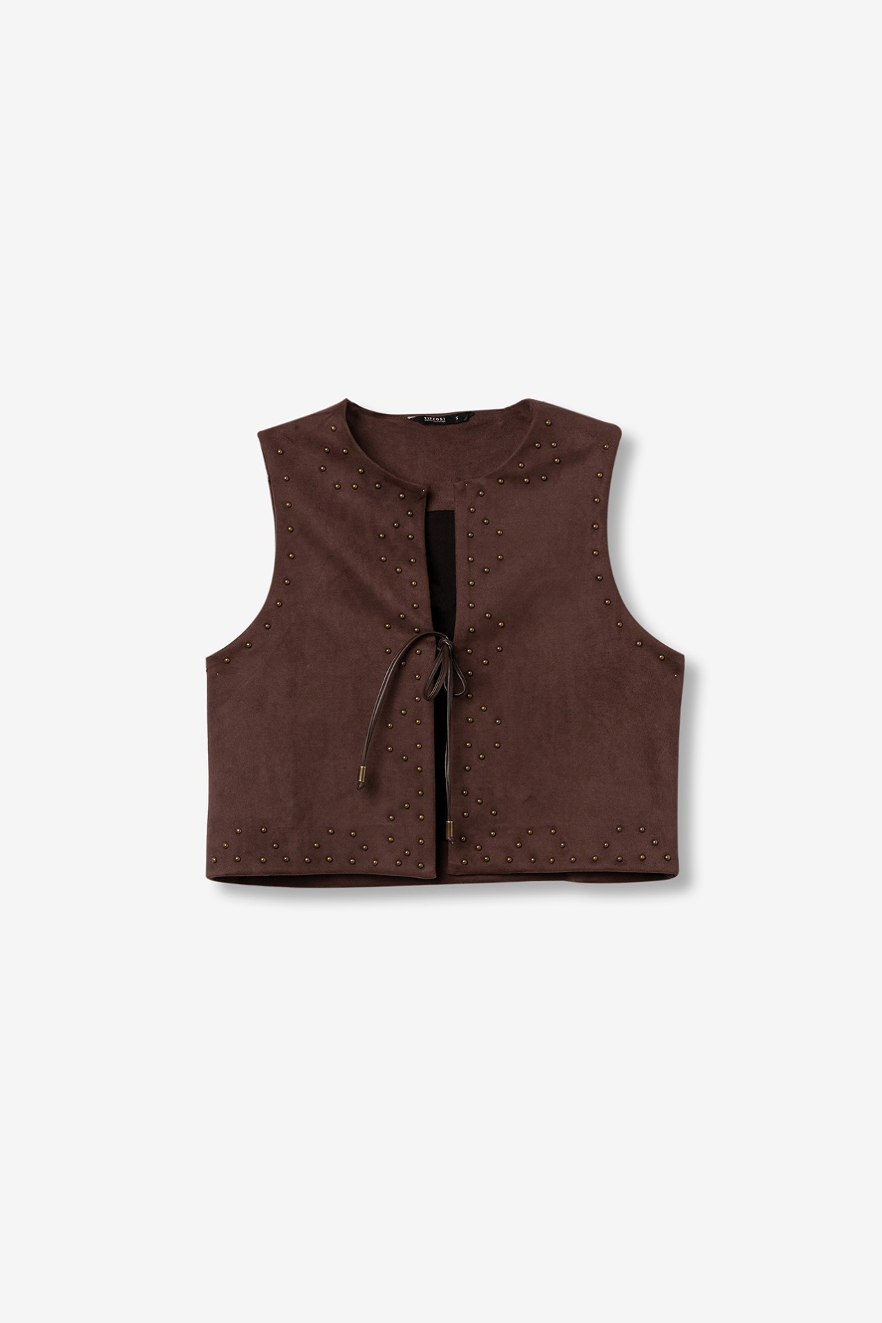 Chocolate Studded Vest