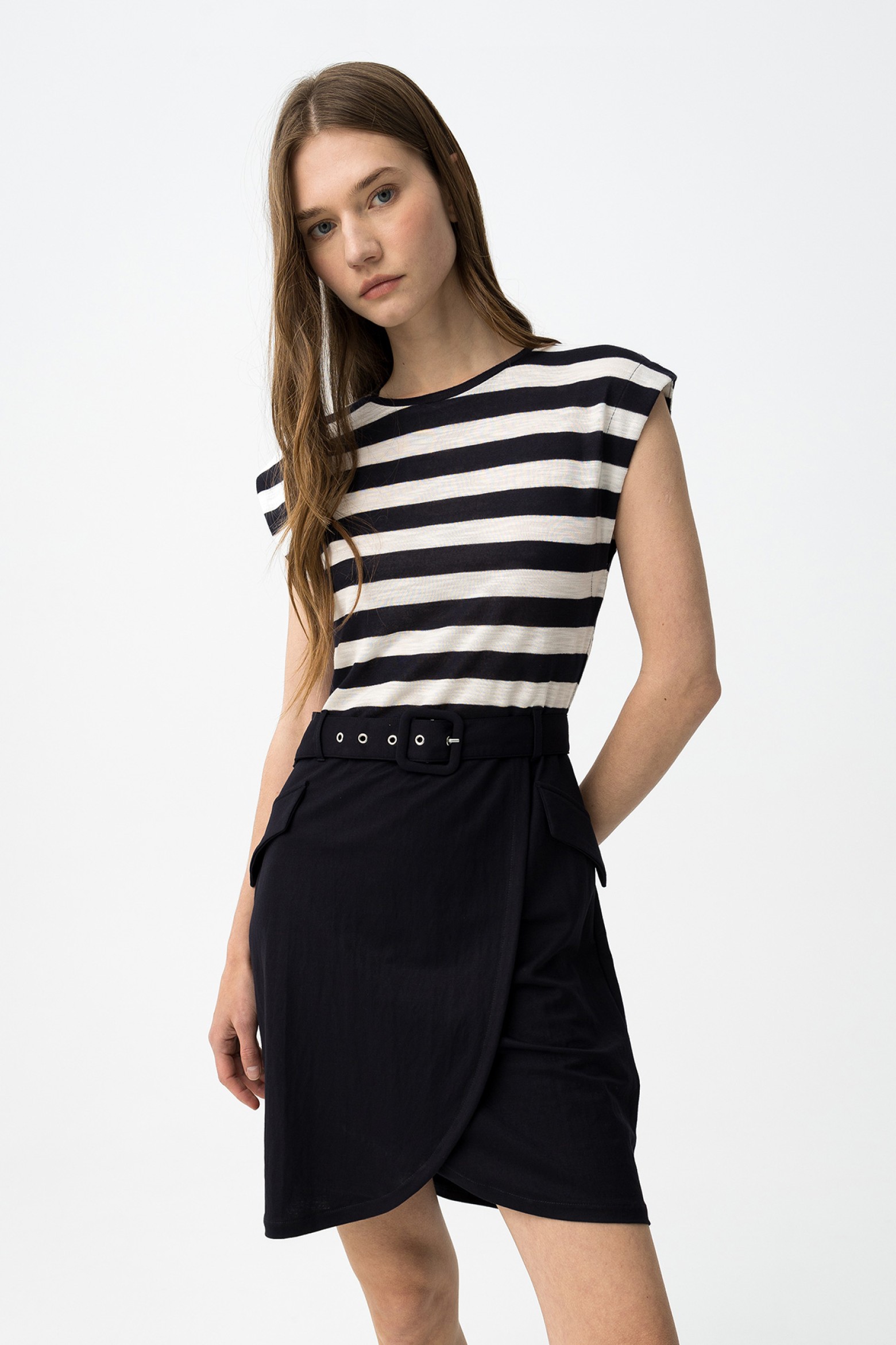 Striped Slim Fit Dress