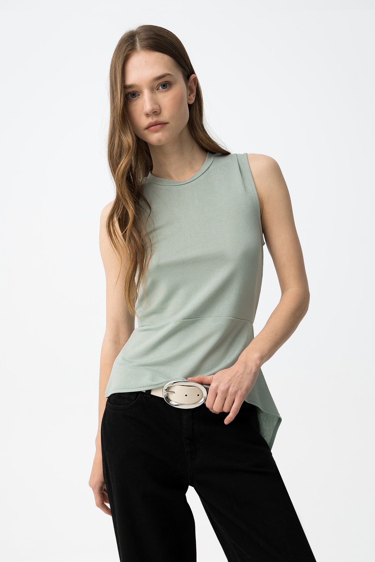 Light Green Asymmetric Top