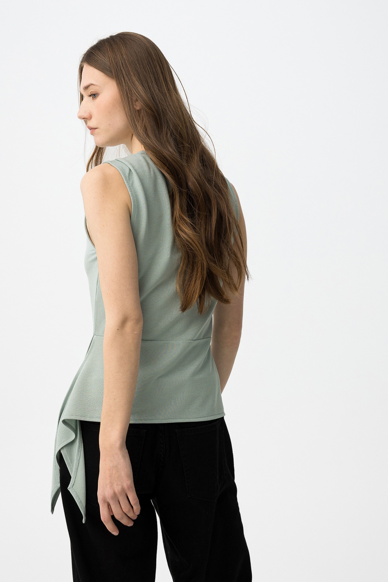 Light Green Asymmetric Top