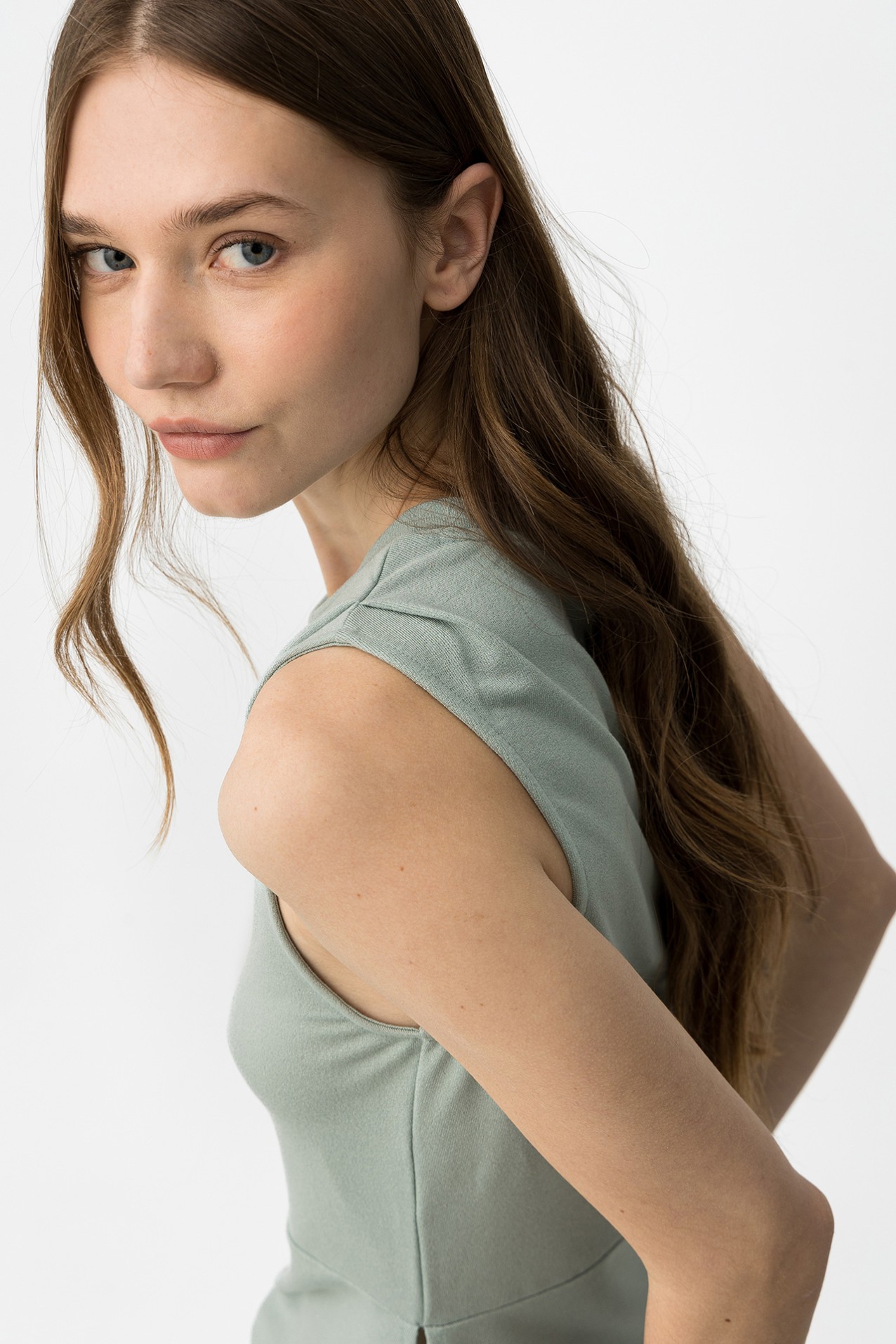 Light Green Asymmetric Top