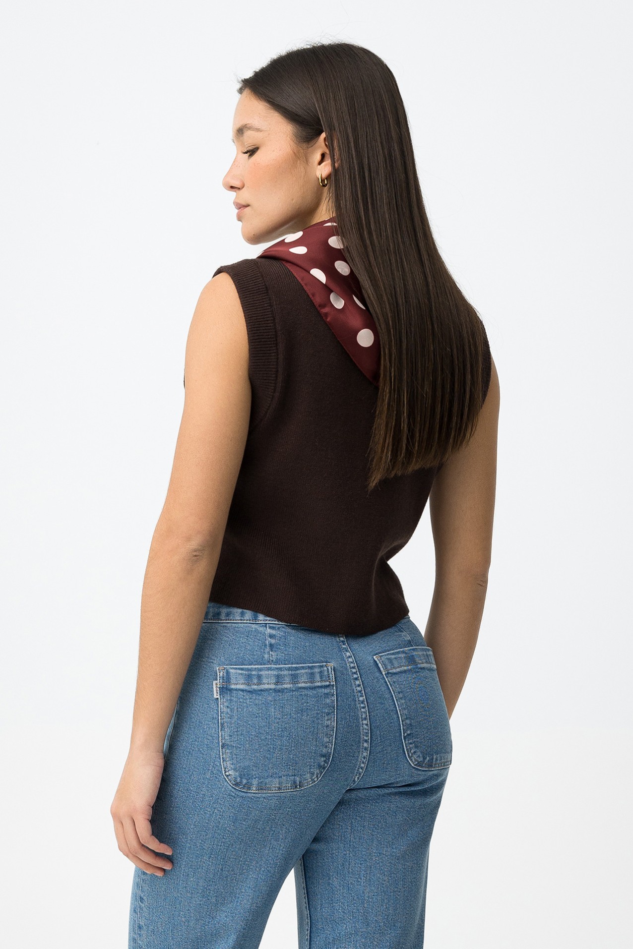 Colete Tricotado Chocolate