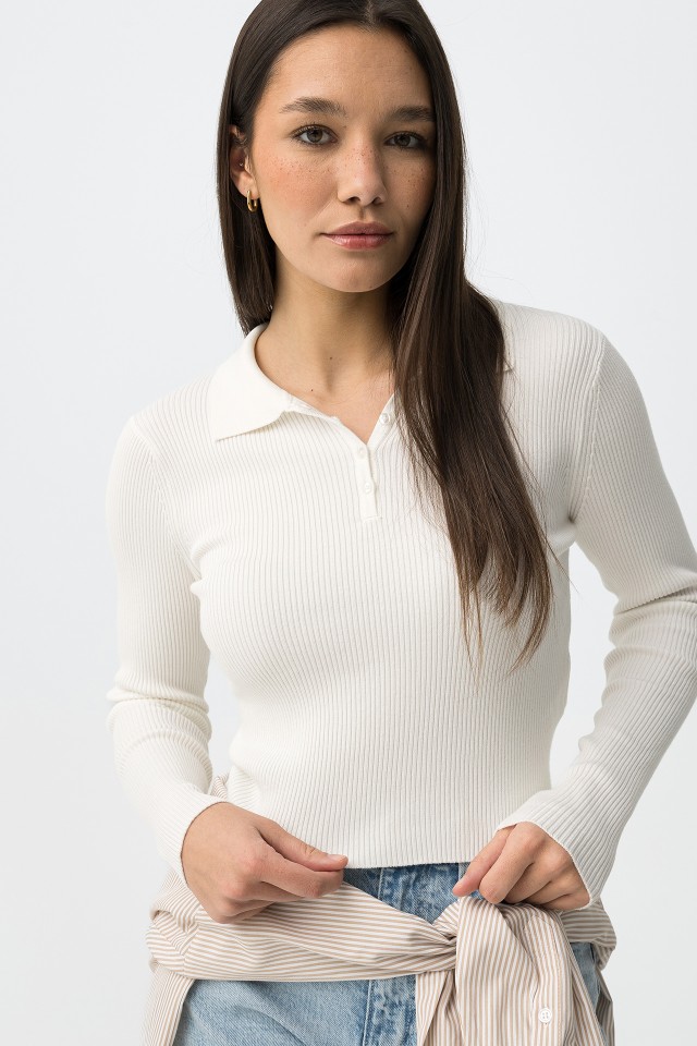 Camisola Super Slim Tricotada