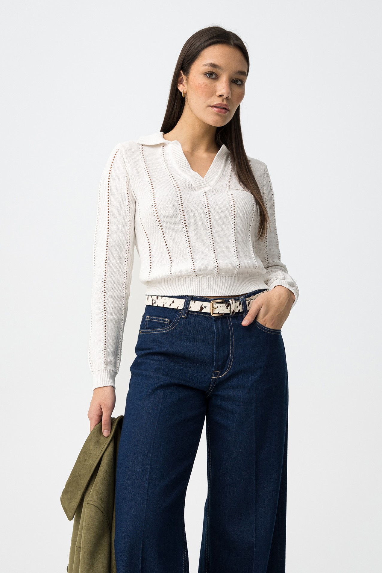 Camisola tricotada slim