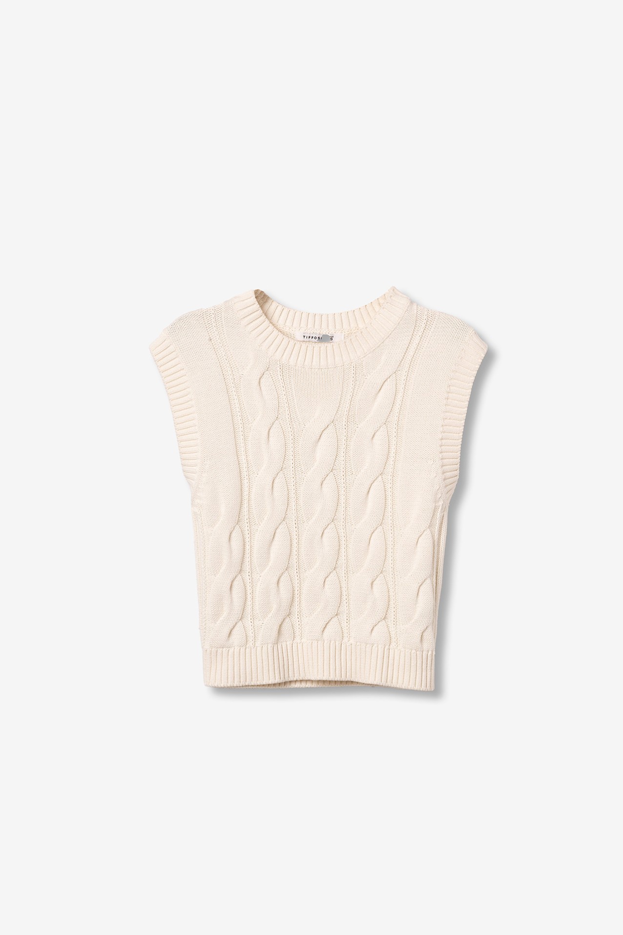 Camiseta Tricotada Beige