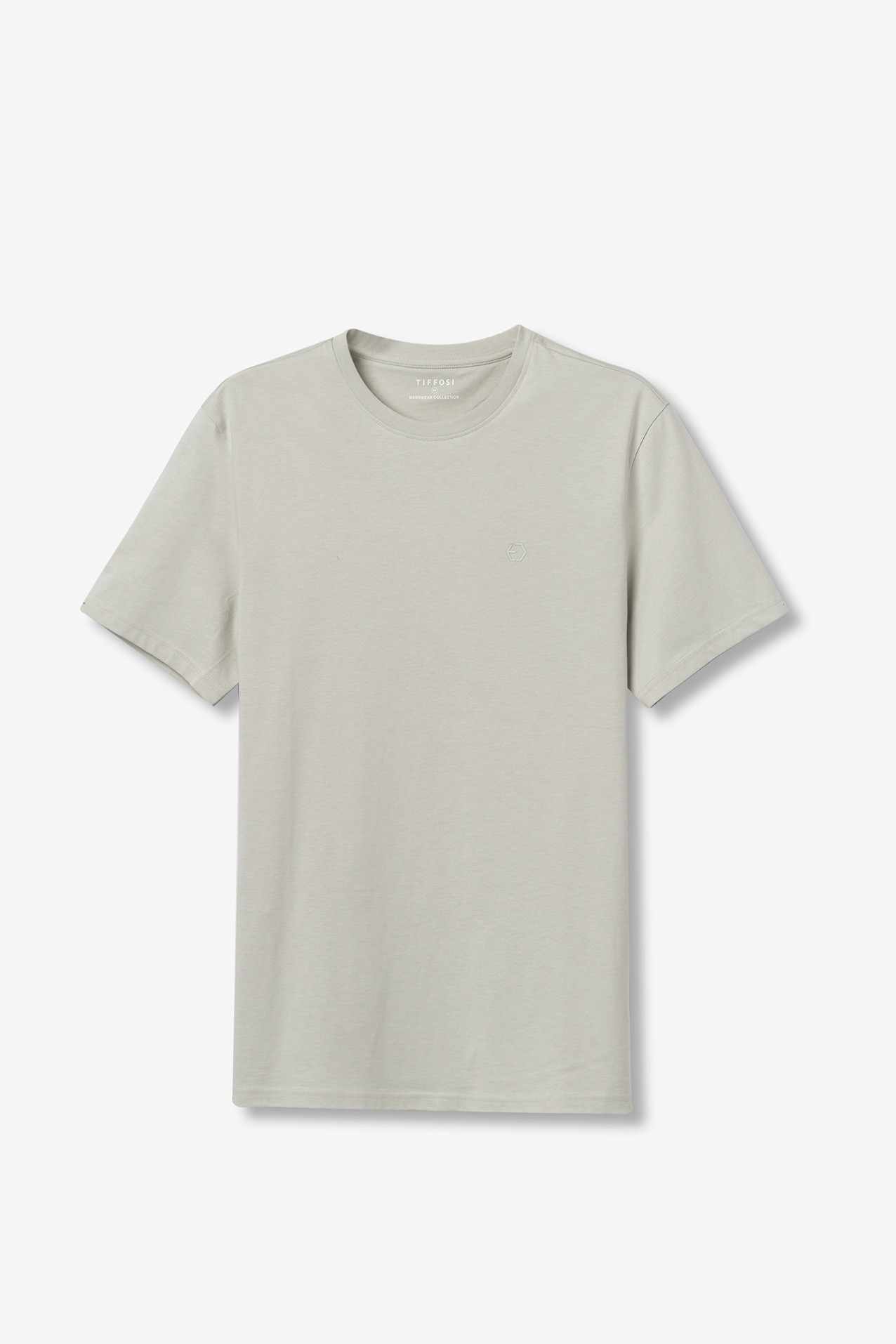 Cotton T-shirt with Embossed Detail