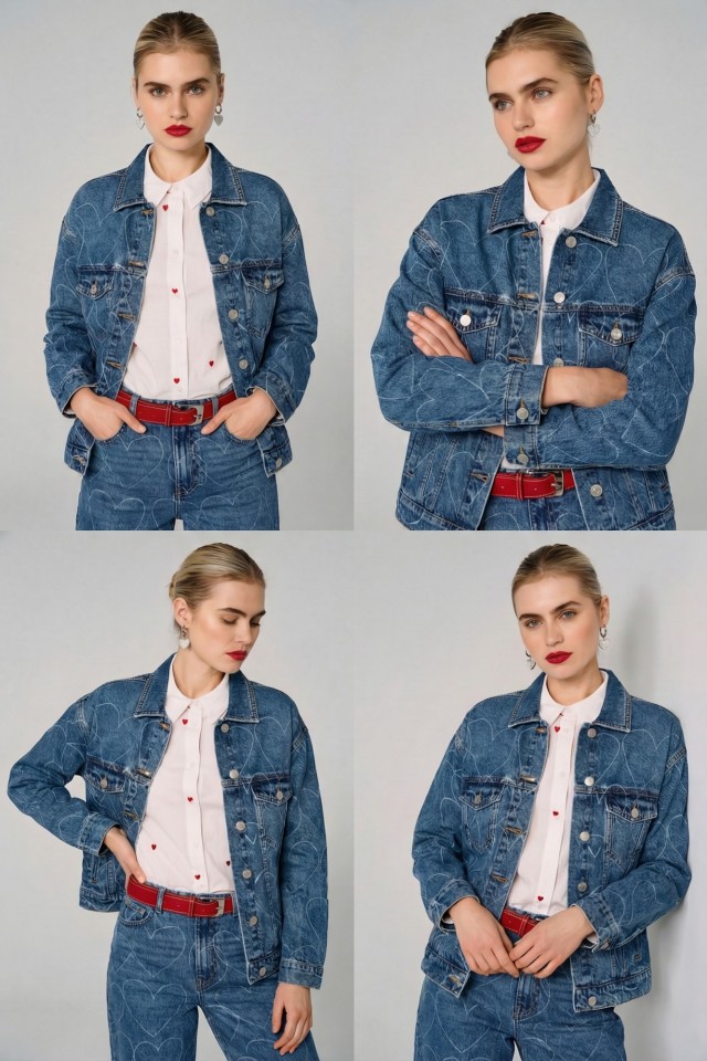 Pendientes de aro con corazones