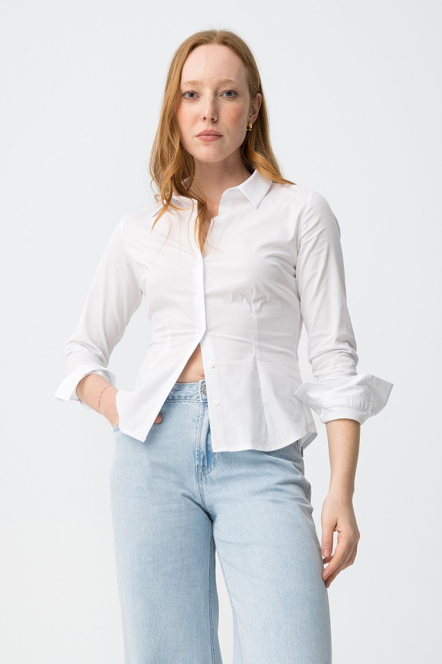 Camisa branca slim fit