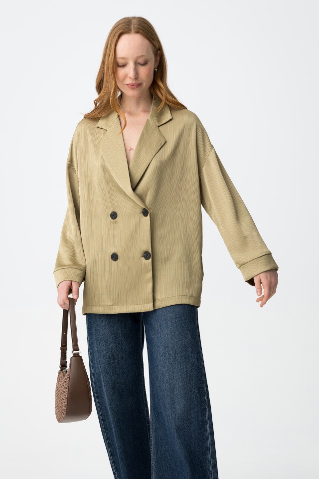 Blazer oversize verde claro