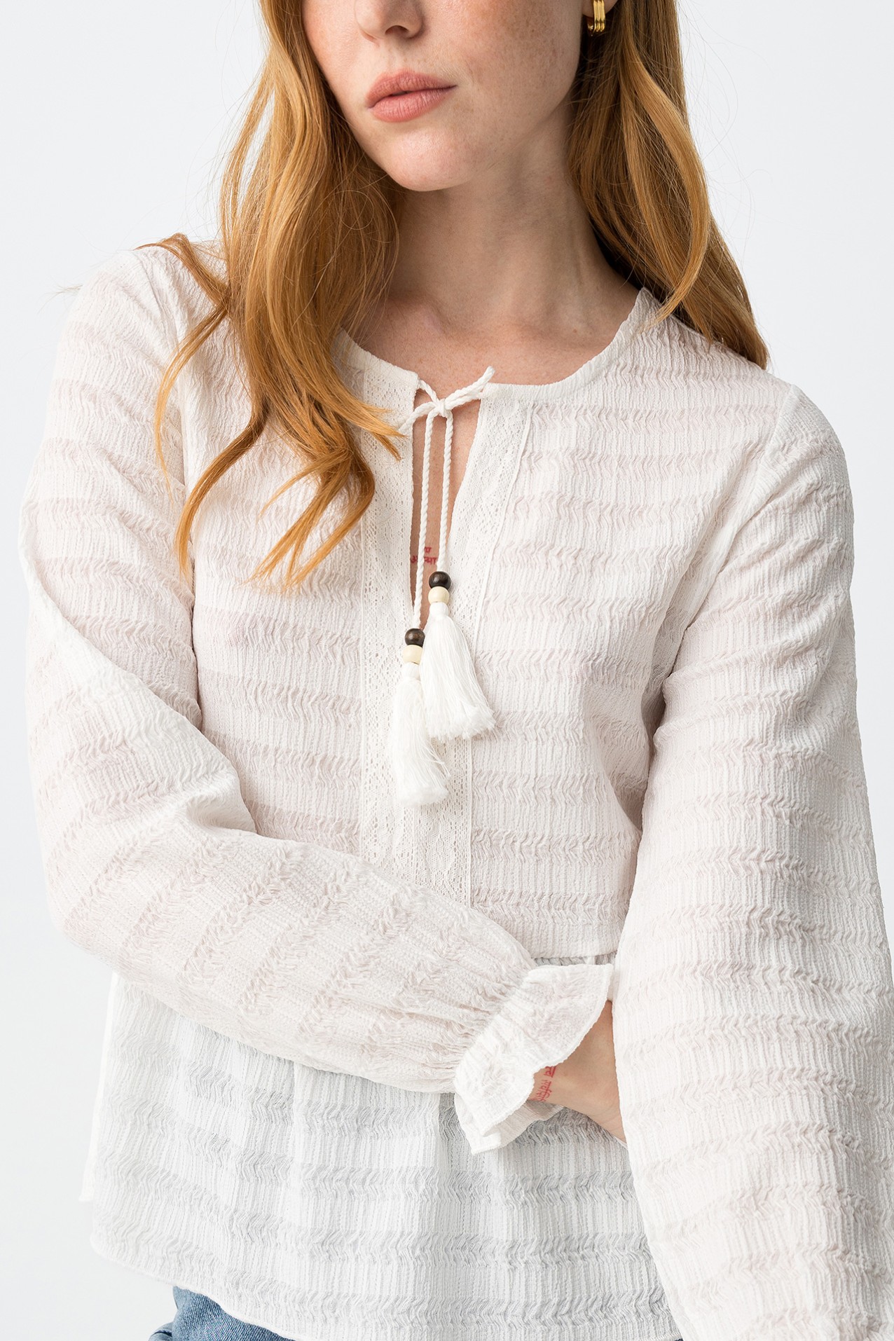 Long Sleeve Off-White Tee