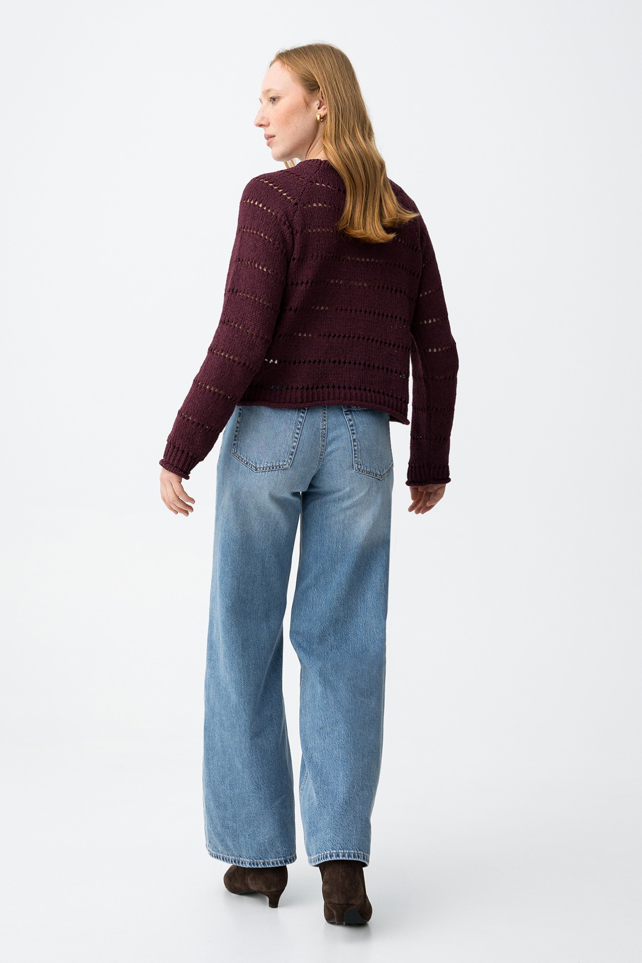 Jeans wide leg azul claro