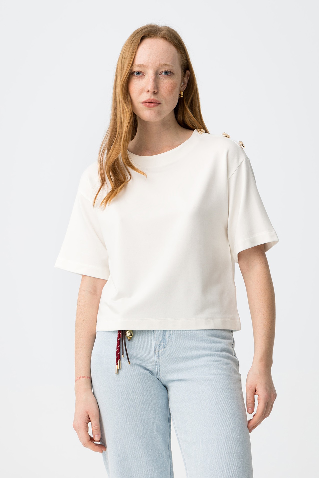 Short Sleeve Off-White Tee