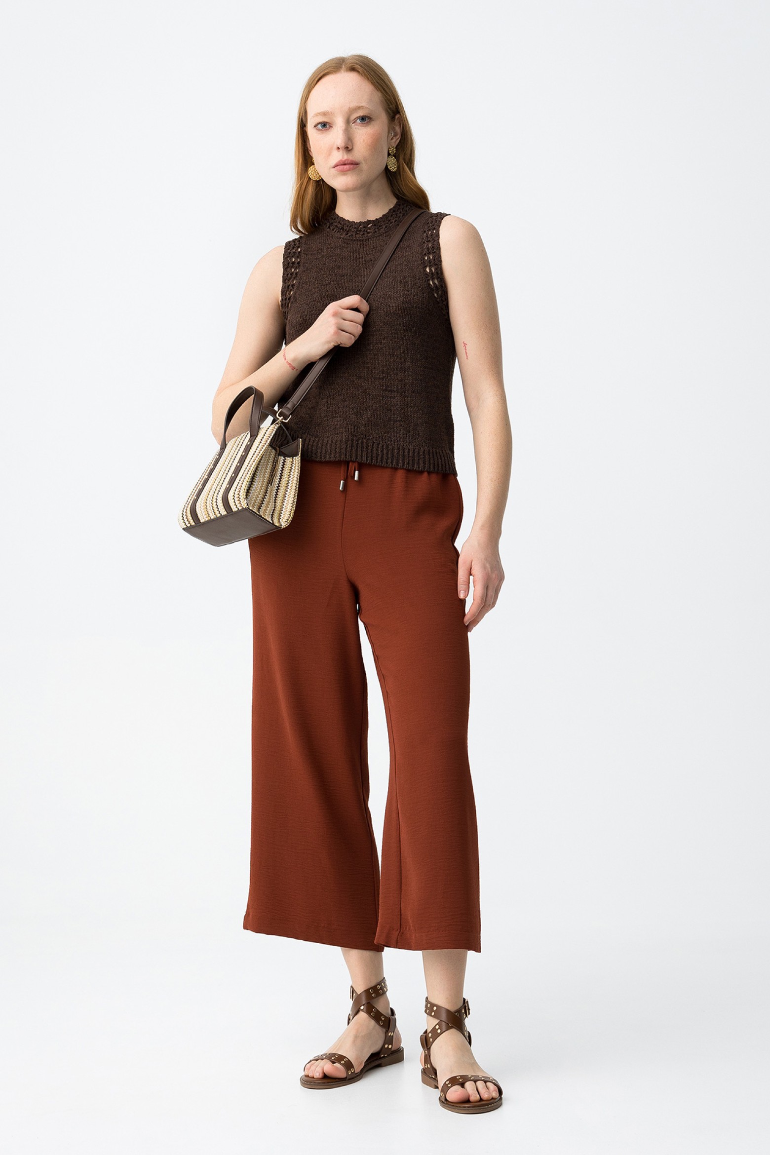 Brick Red Culottes