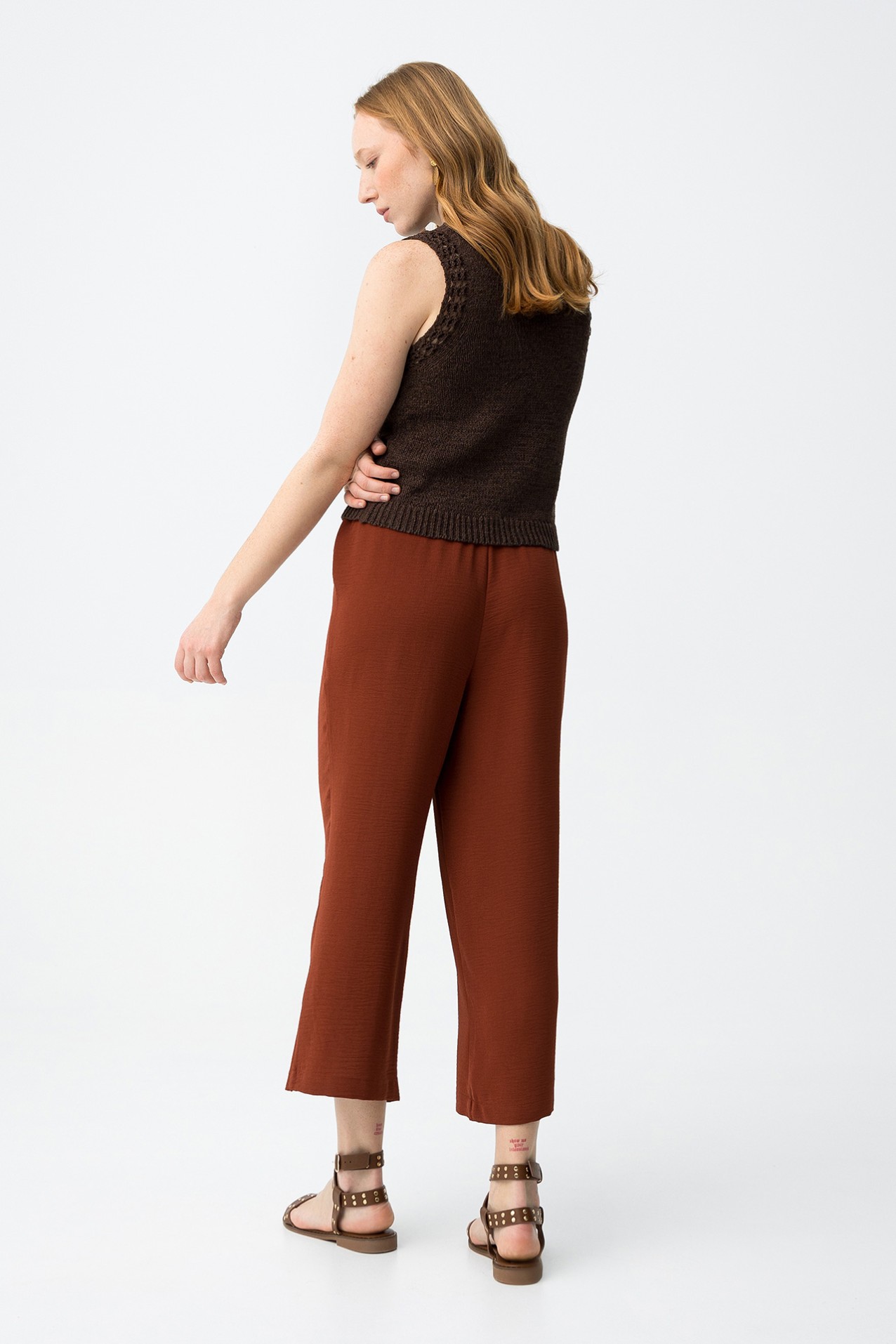 Brick Red Culottes