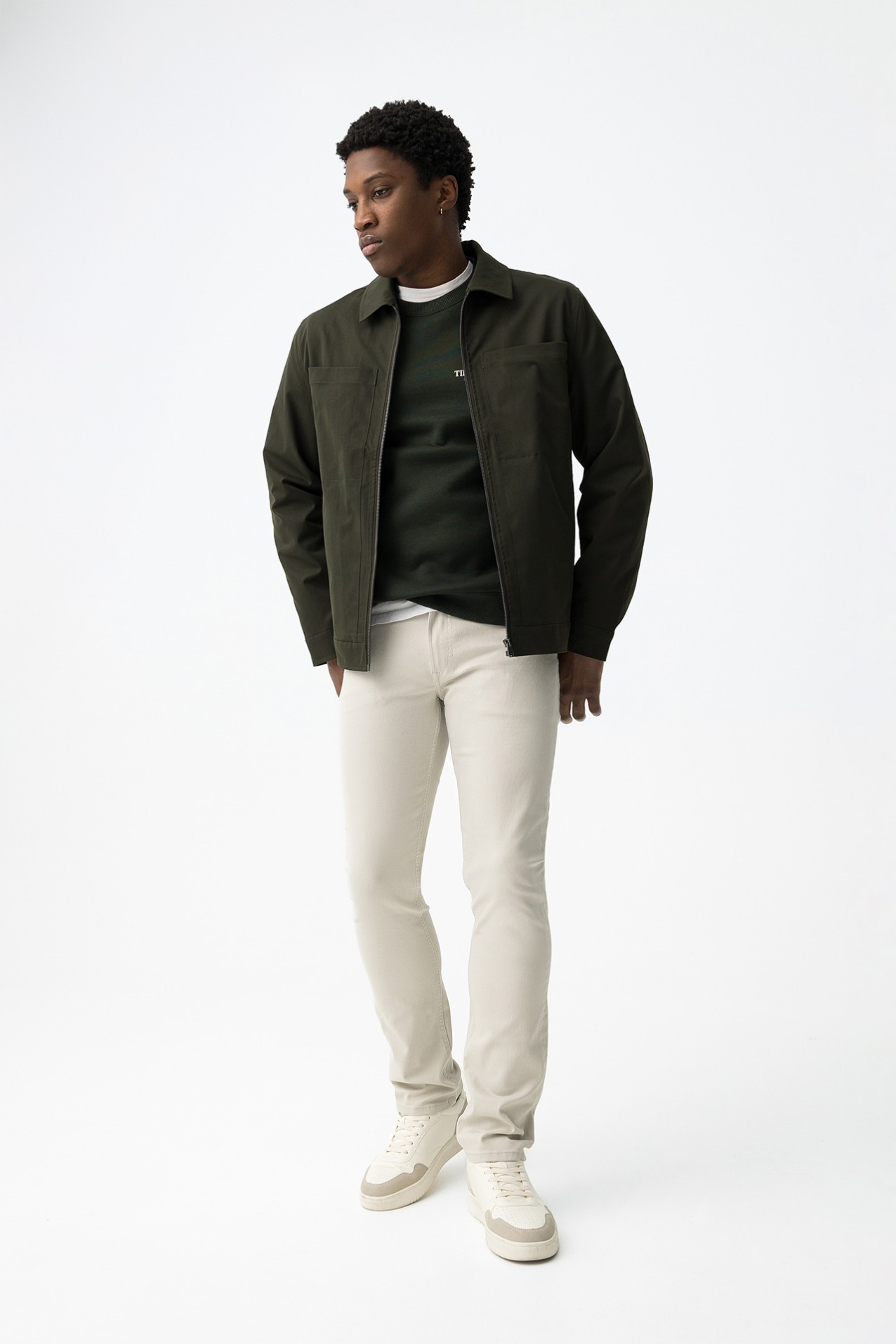 Beige Comfort Fit Jeans