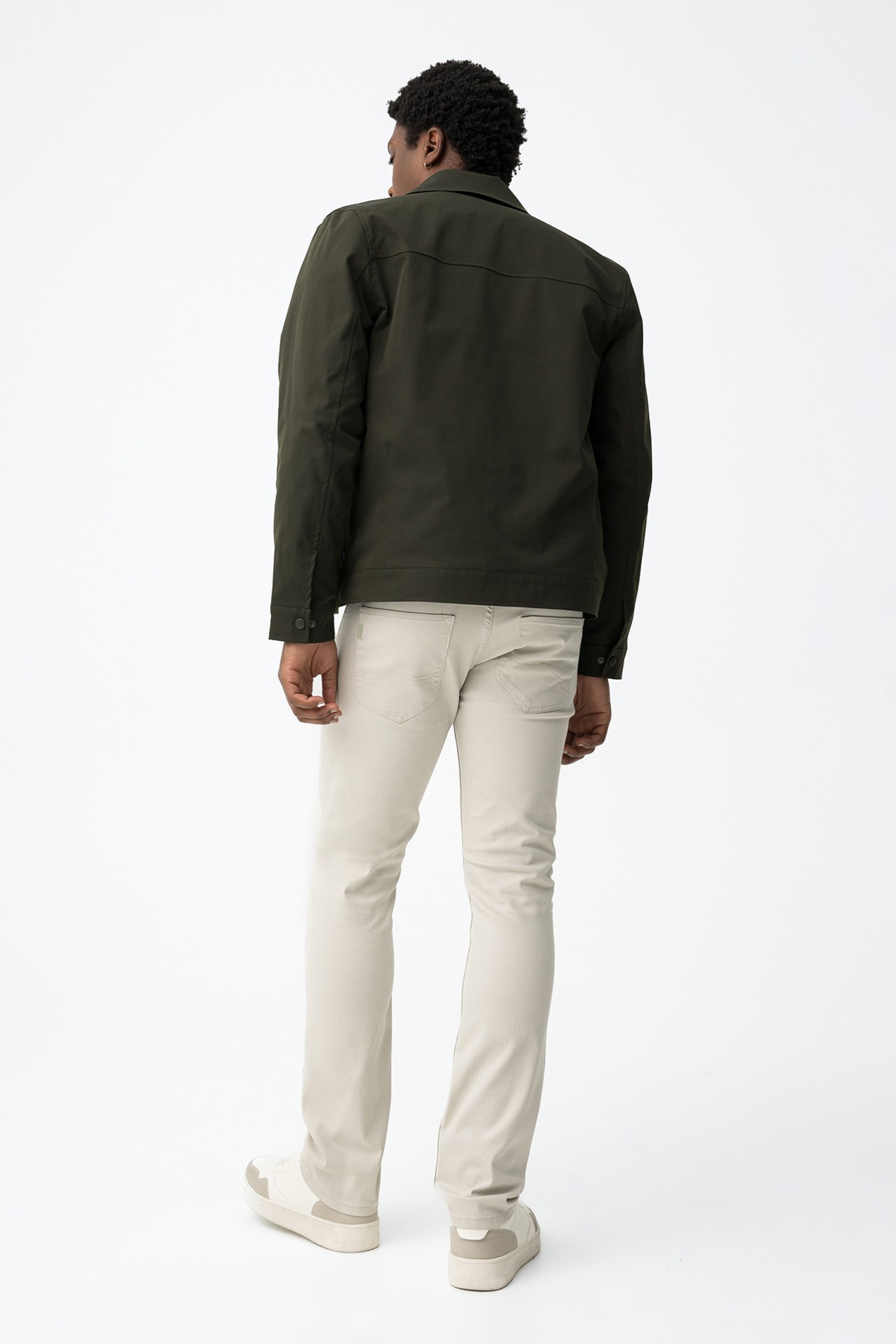 Beige Comfort Fit Jeans