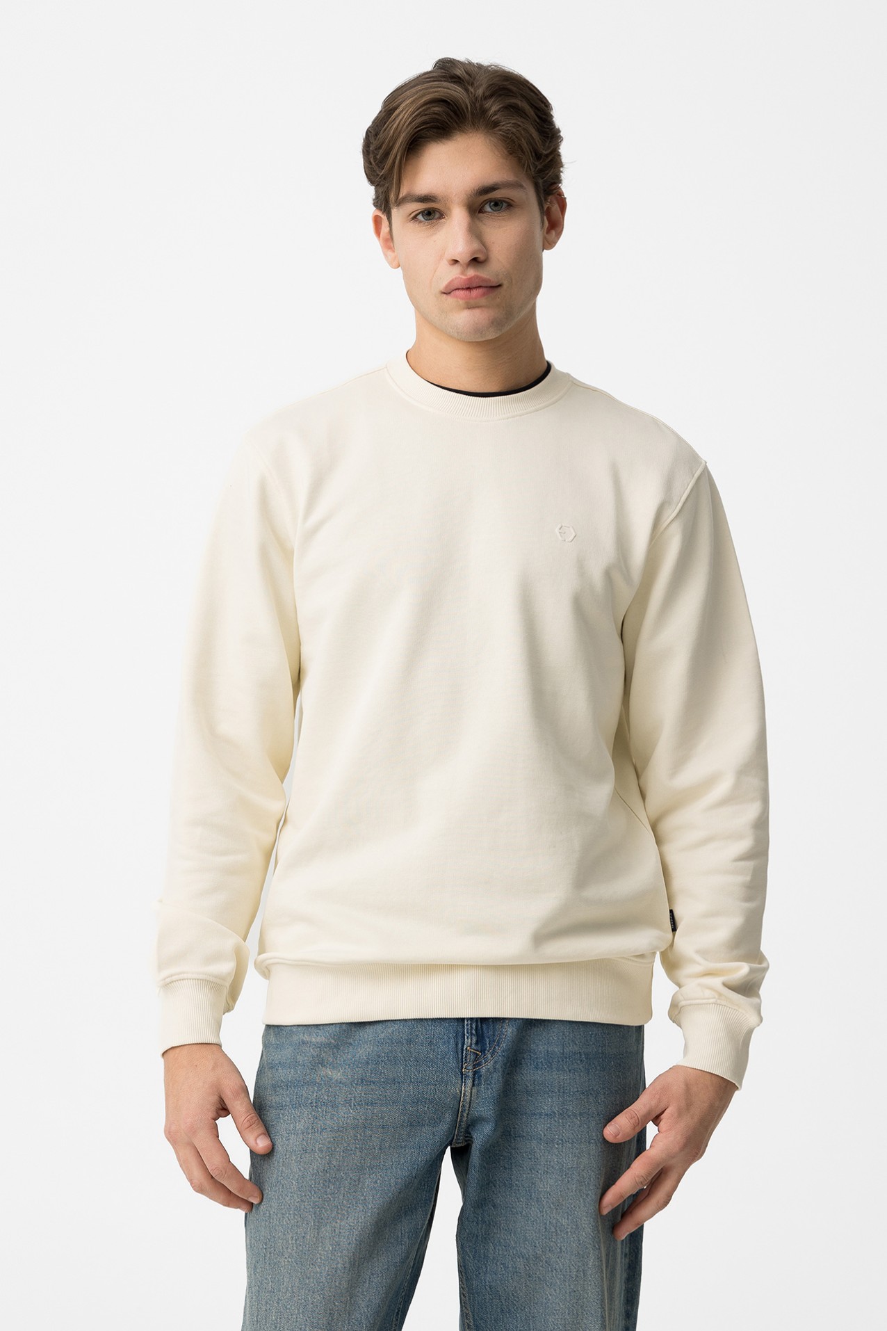 Sweatshirt Bege Casual