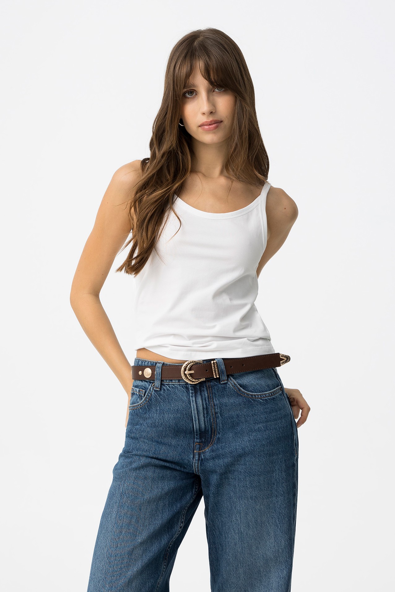 Black Fitted Minimal Tank