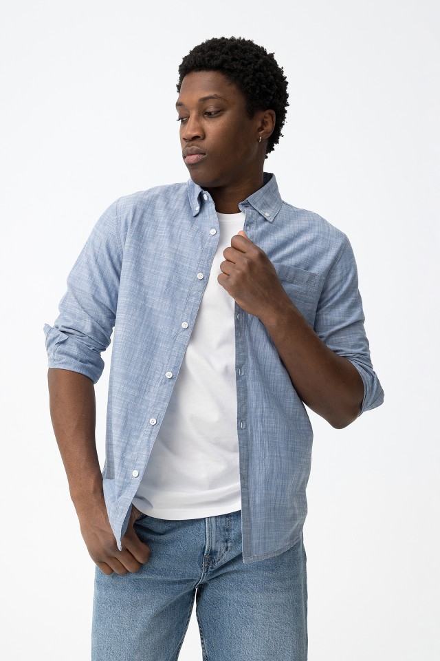 Blue Long Sleeve Shirt