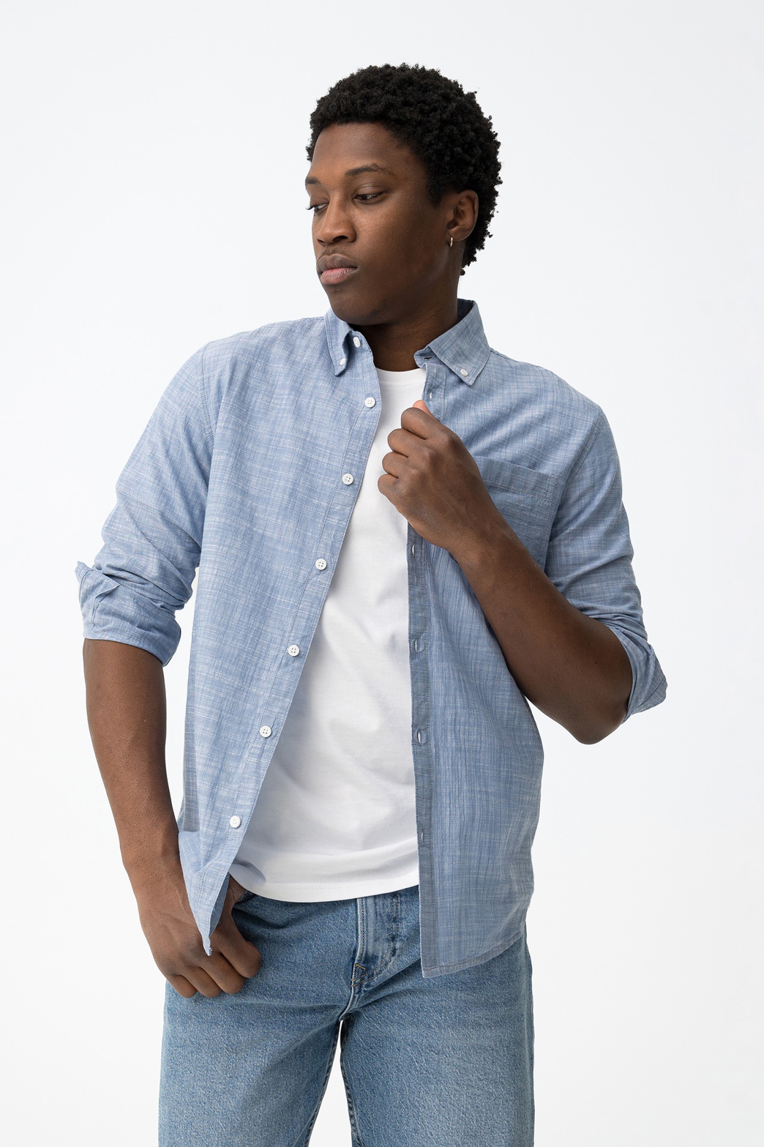 Blue Long Sleeve Shirt