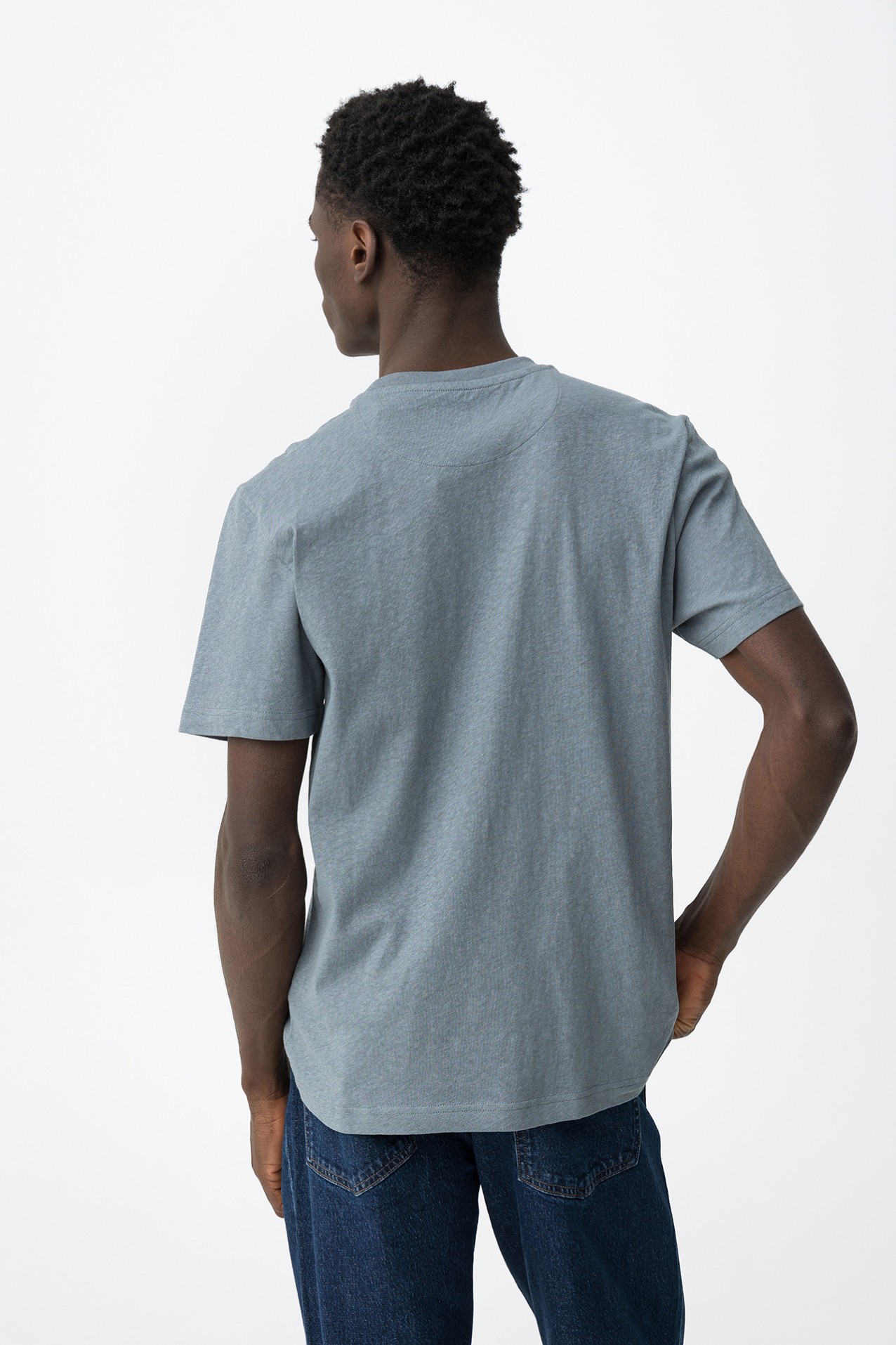 Camiseta azul manga corta - 10065748_775 - Tiffosi