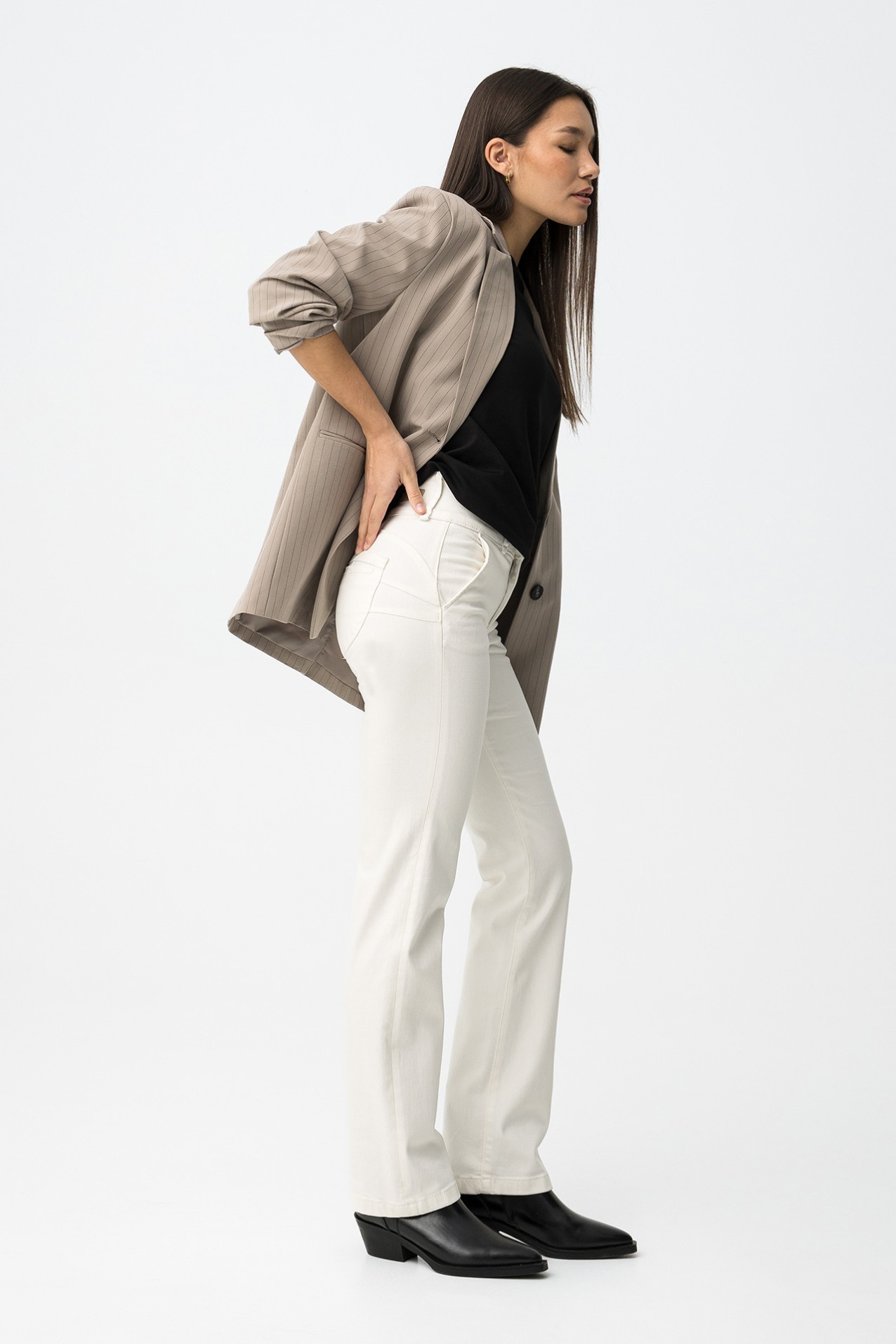 Jeans blancos rectos