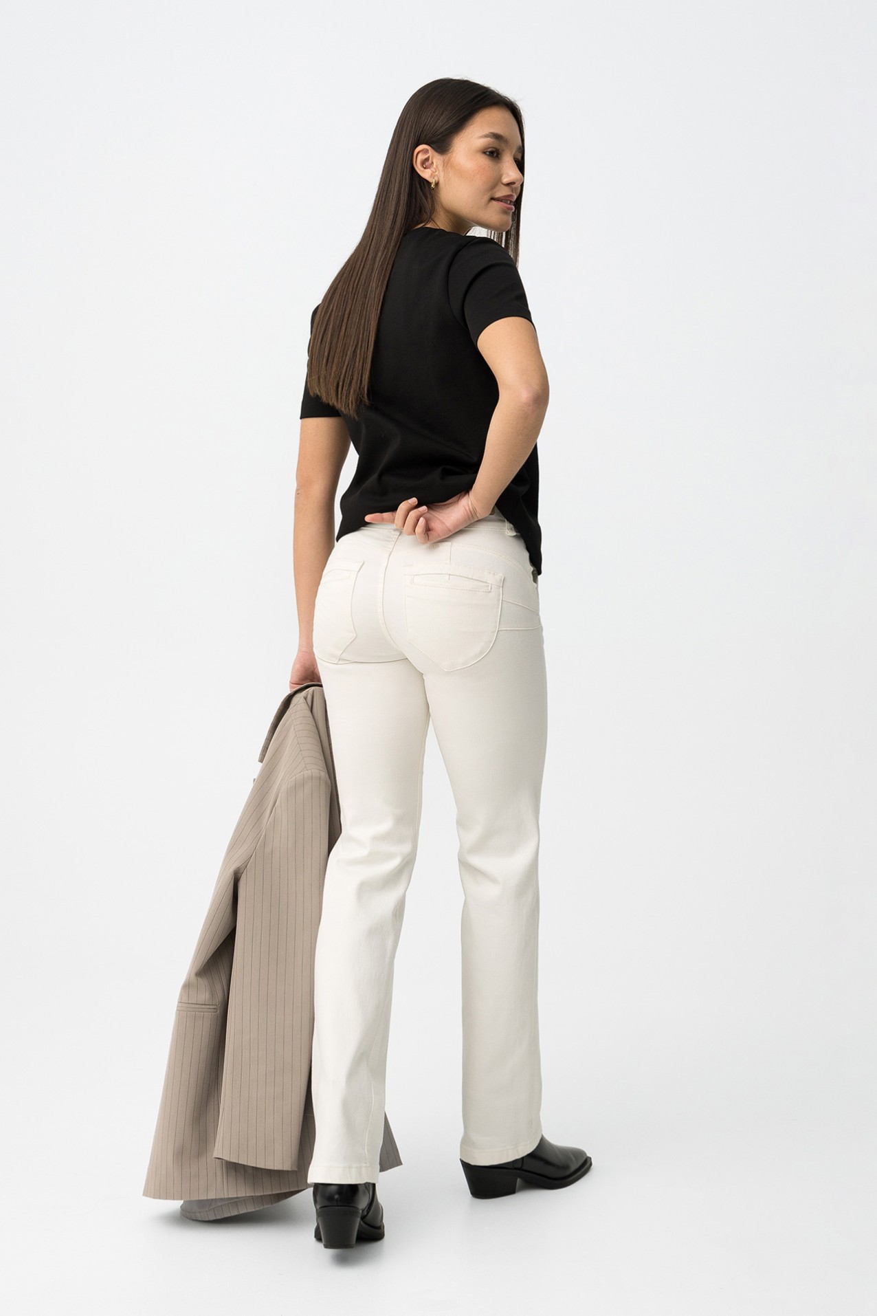 Jeans blancos rectos