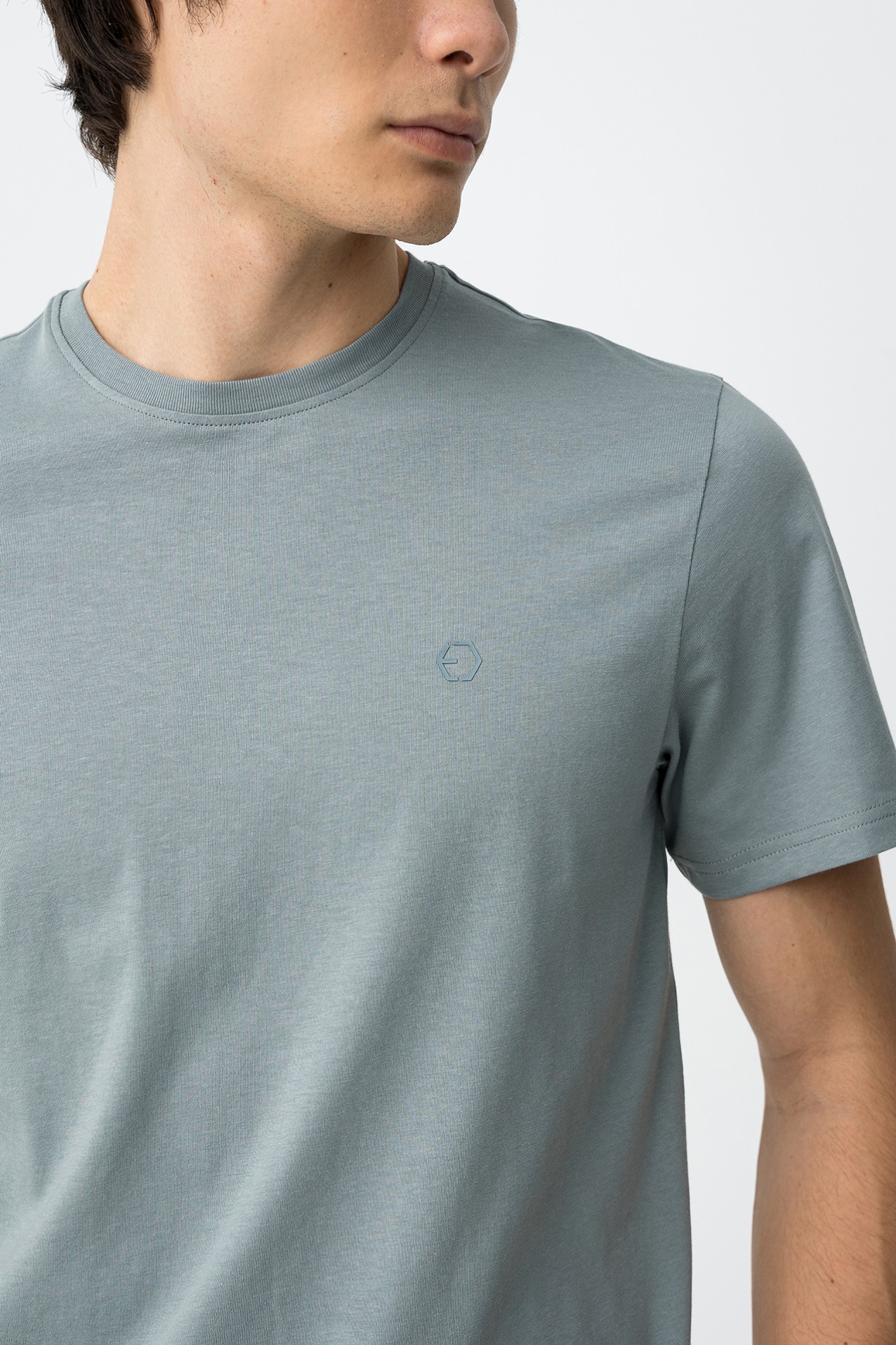 T-shirt de Algod�o com Relevo