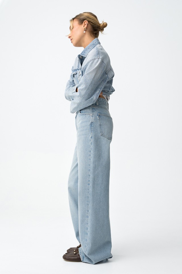 Wide Balloon Denim Jeans