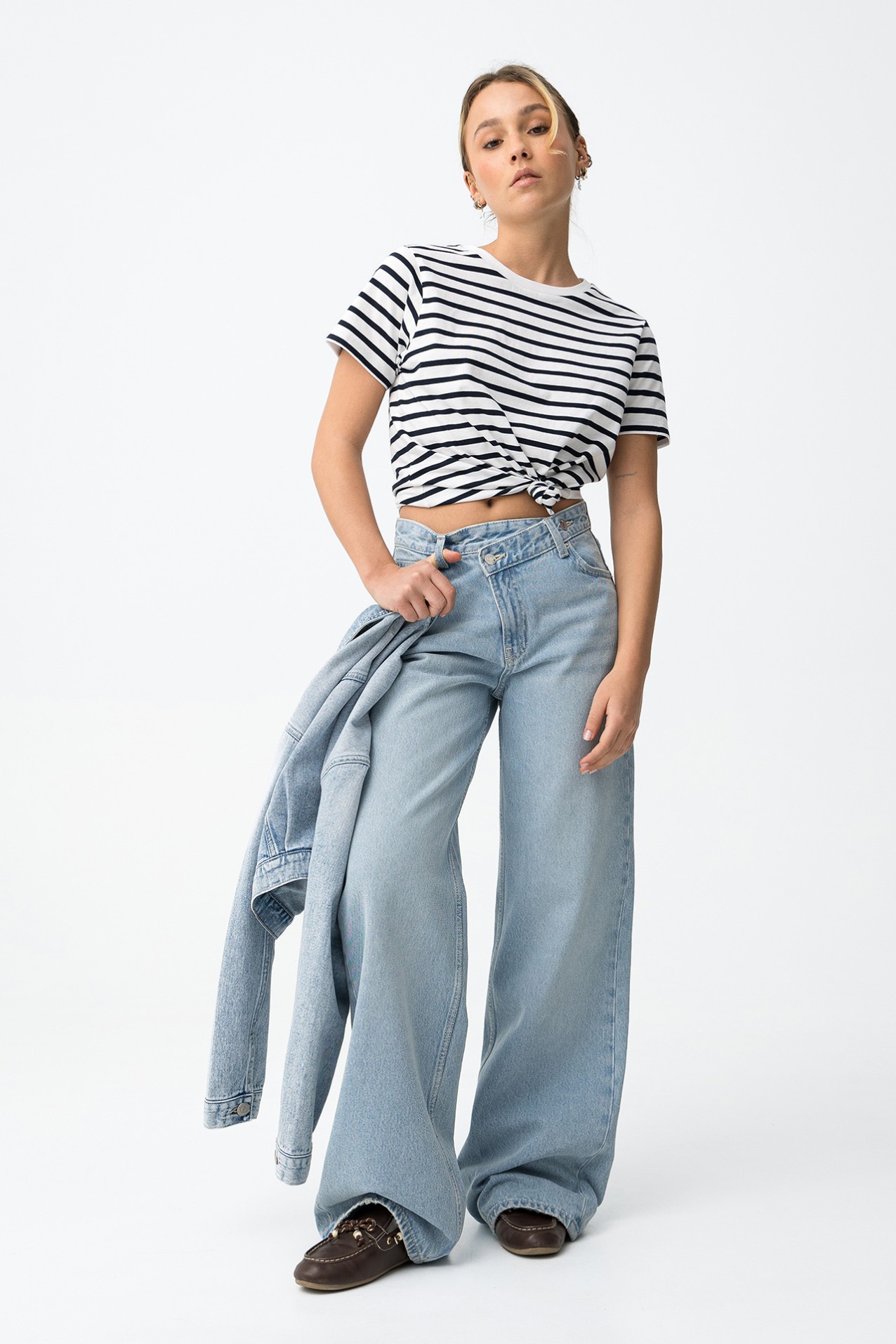 Wide Balloon Denim Jeans