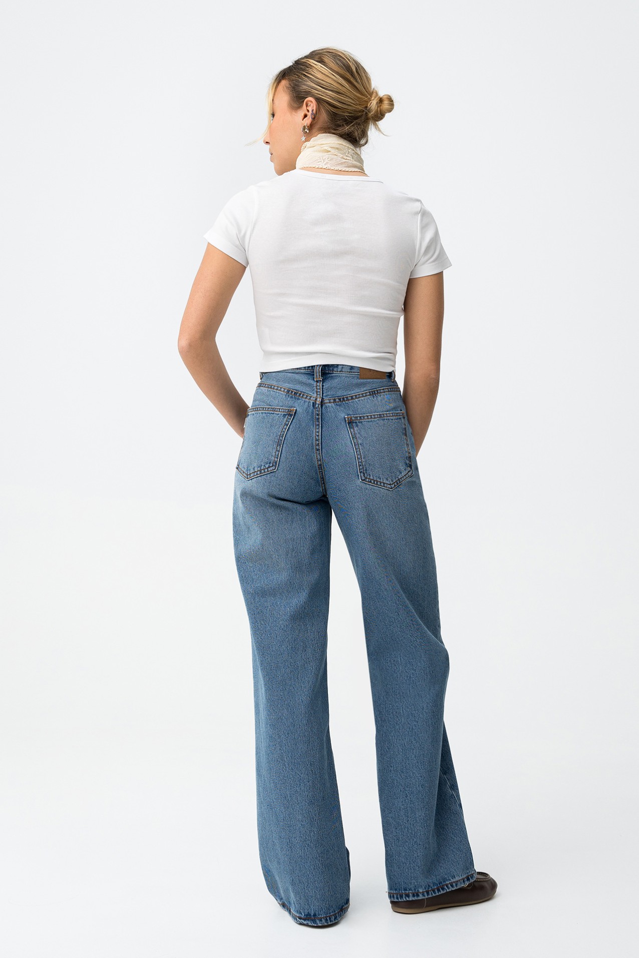 Wide Balloon Denim Jeans