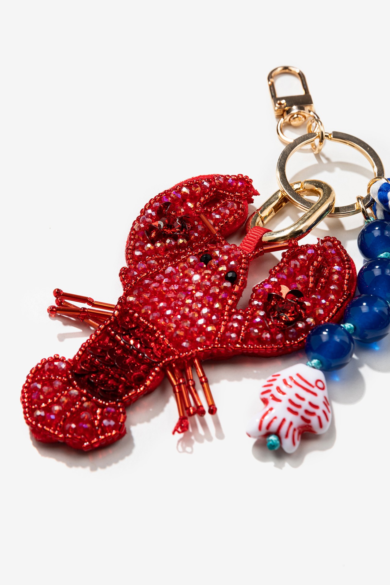 Red Lobster Keychain Charm