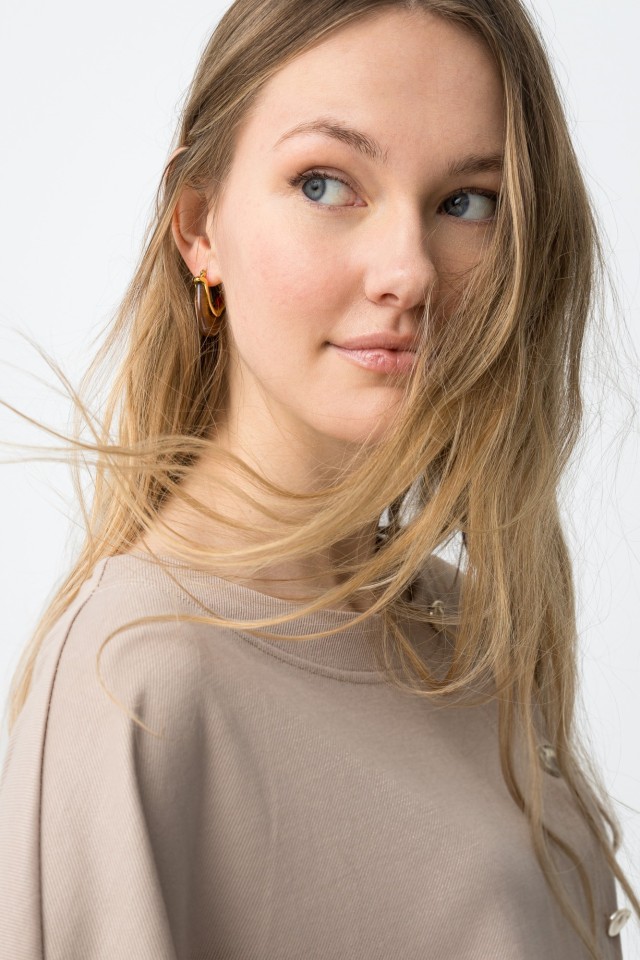 Golden Hoop Earrings