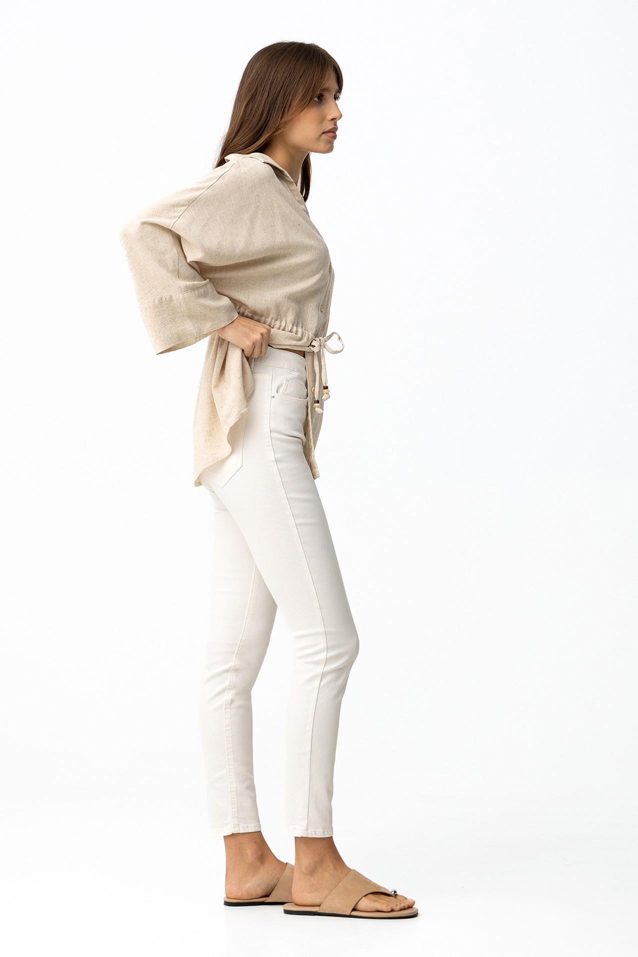 Lauren Skinny White Jeans