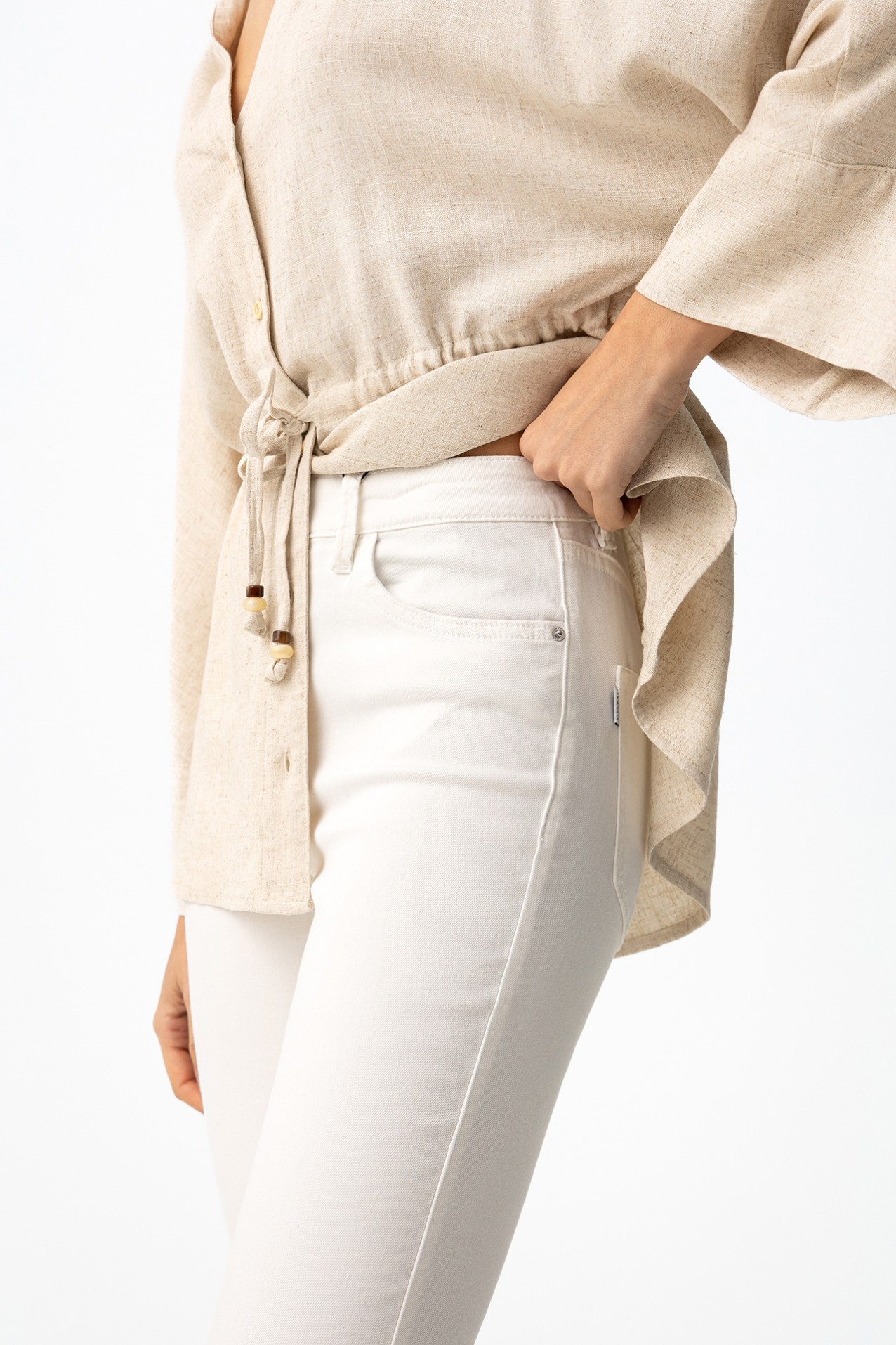 Lauren Skinny White Jeans