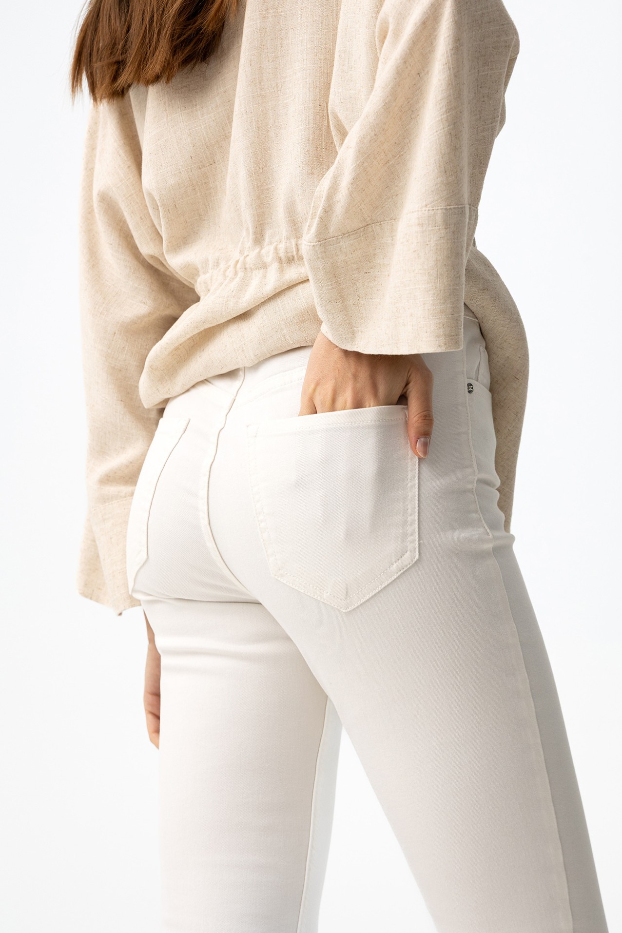 Lauren Skinny White Jeans