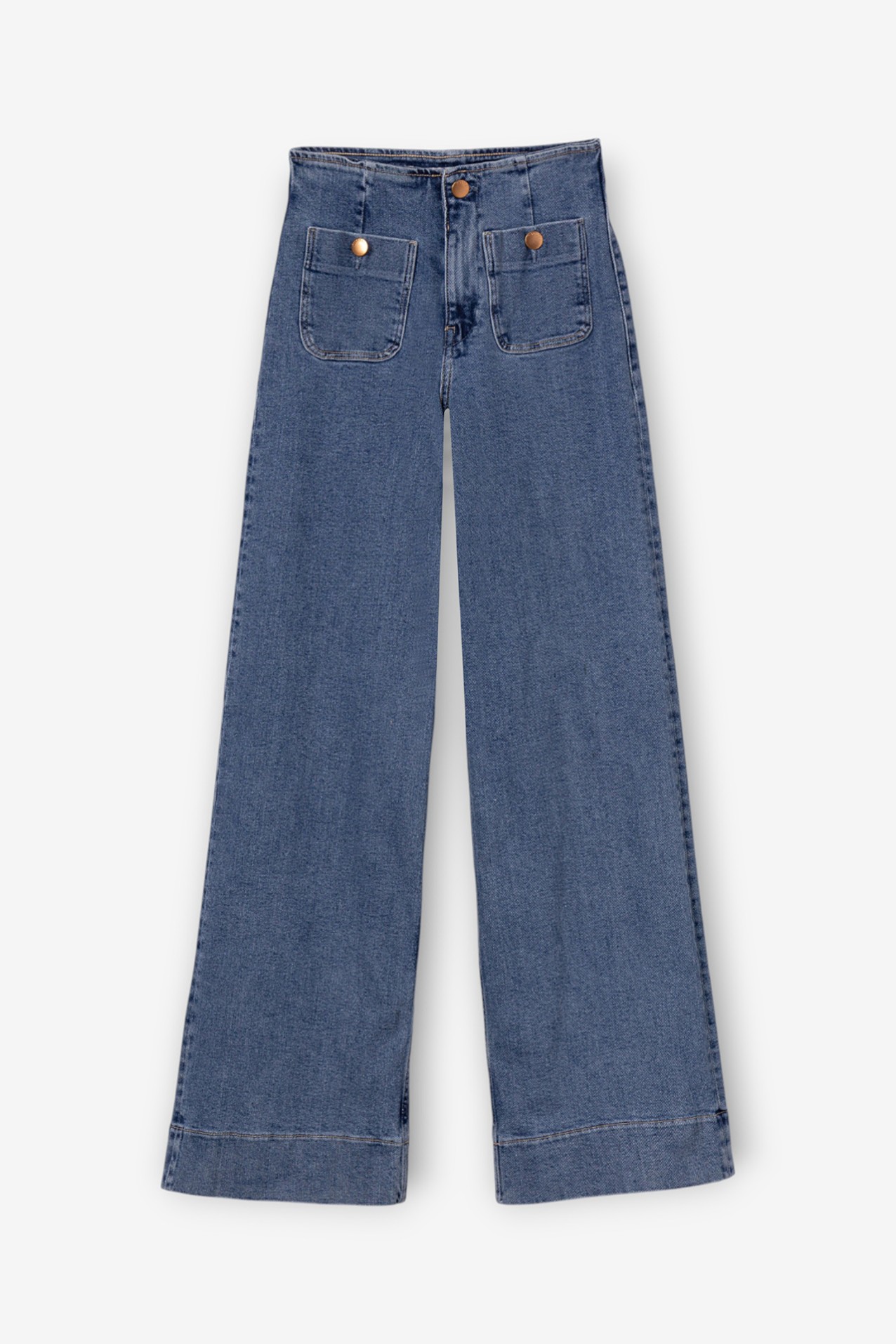Jeans anchos azul oscuro
