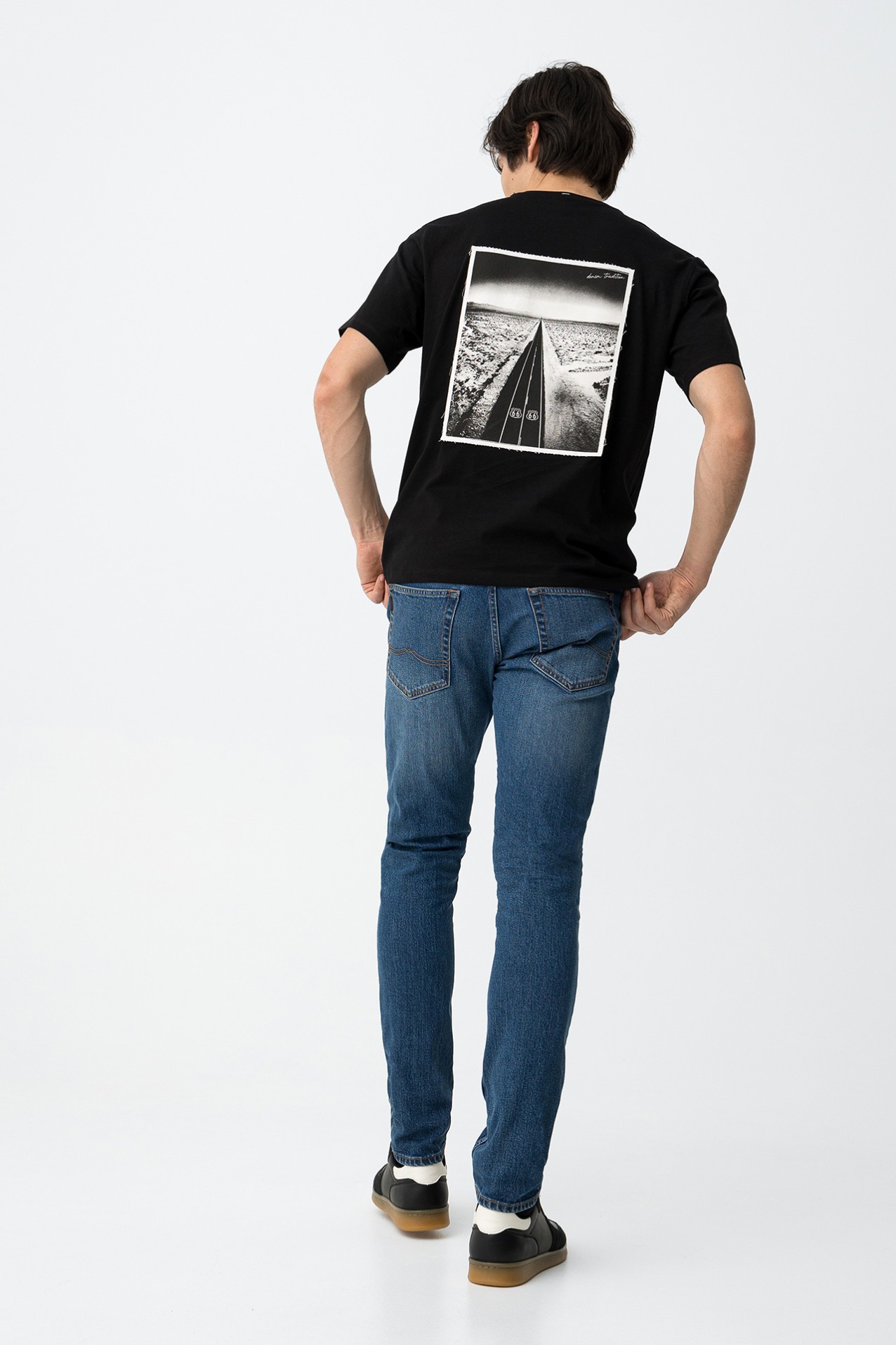 Jeans ajustados azul medio
