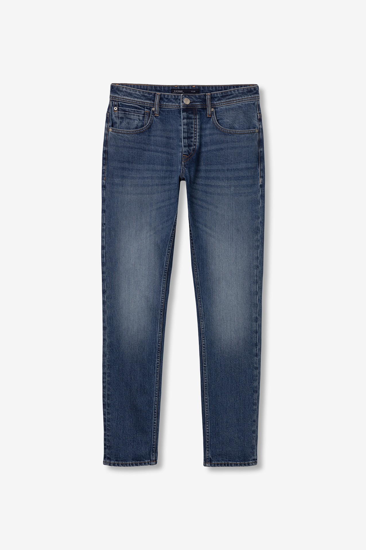 Jeans ajustados azul medio