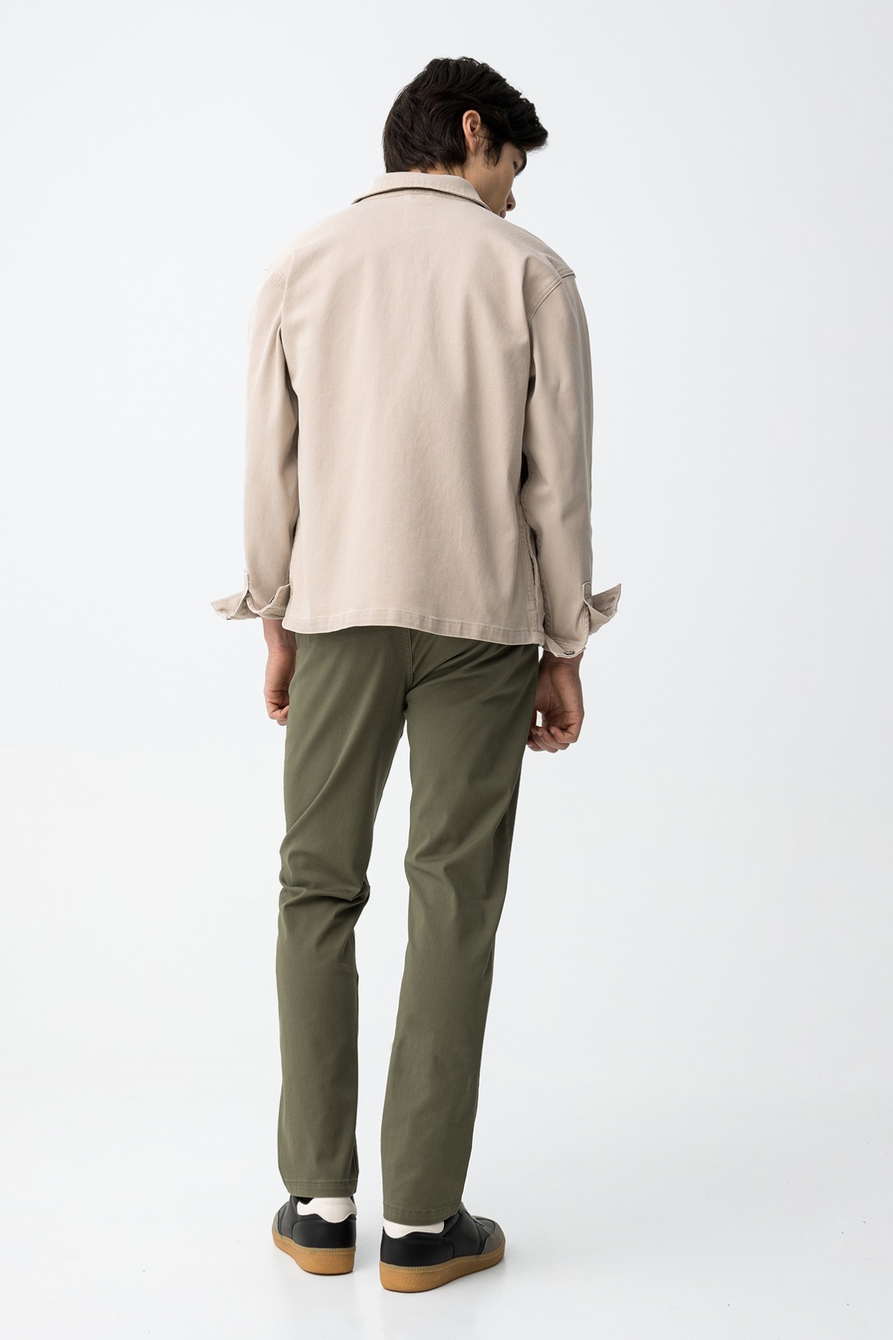 Relaxed Fit Green Trousers