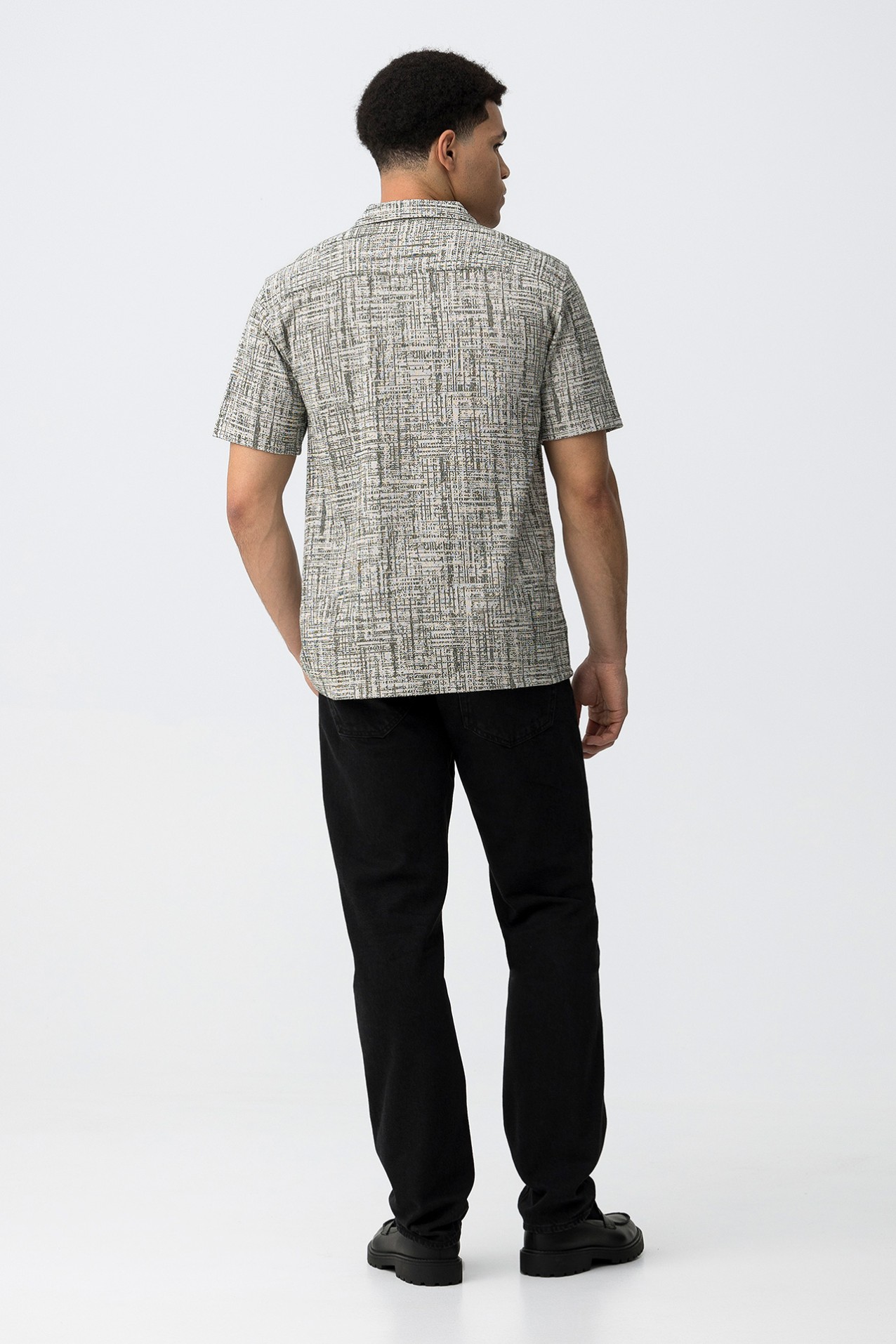 Jeans corte direito preto