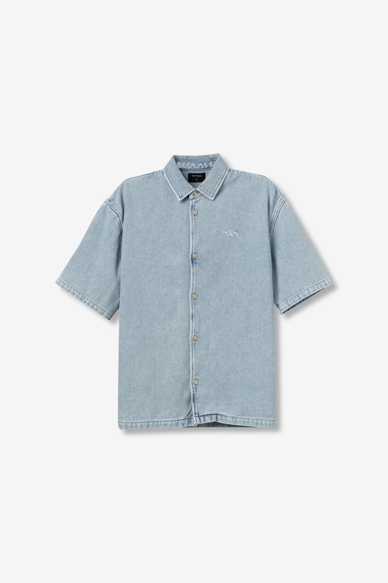 Camisa oversize azul-claro - 10065721_C20 - Tiffosi