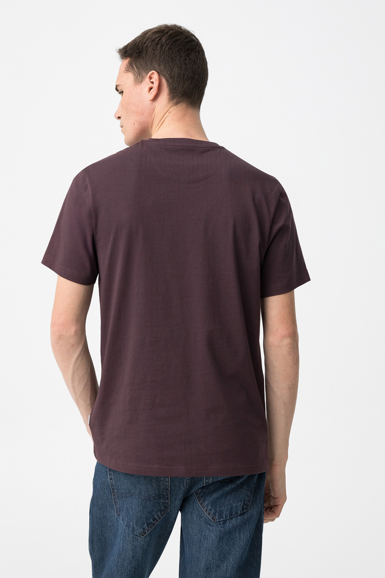 Cotton T-shirt with Embossed Detail