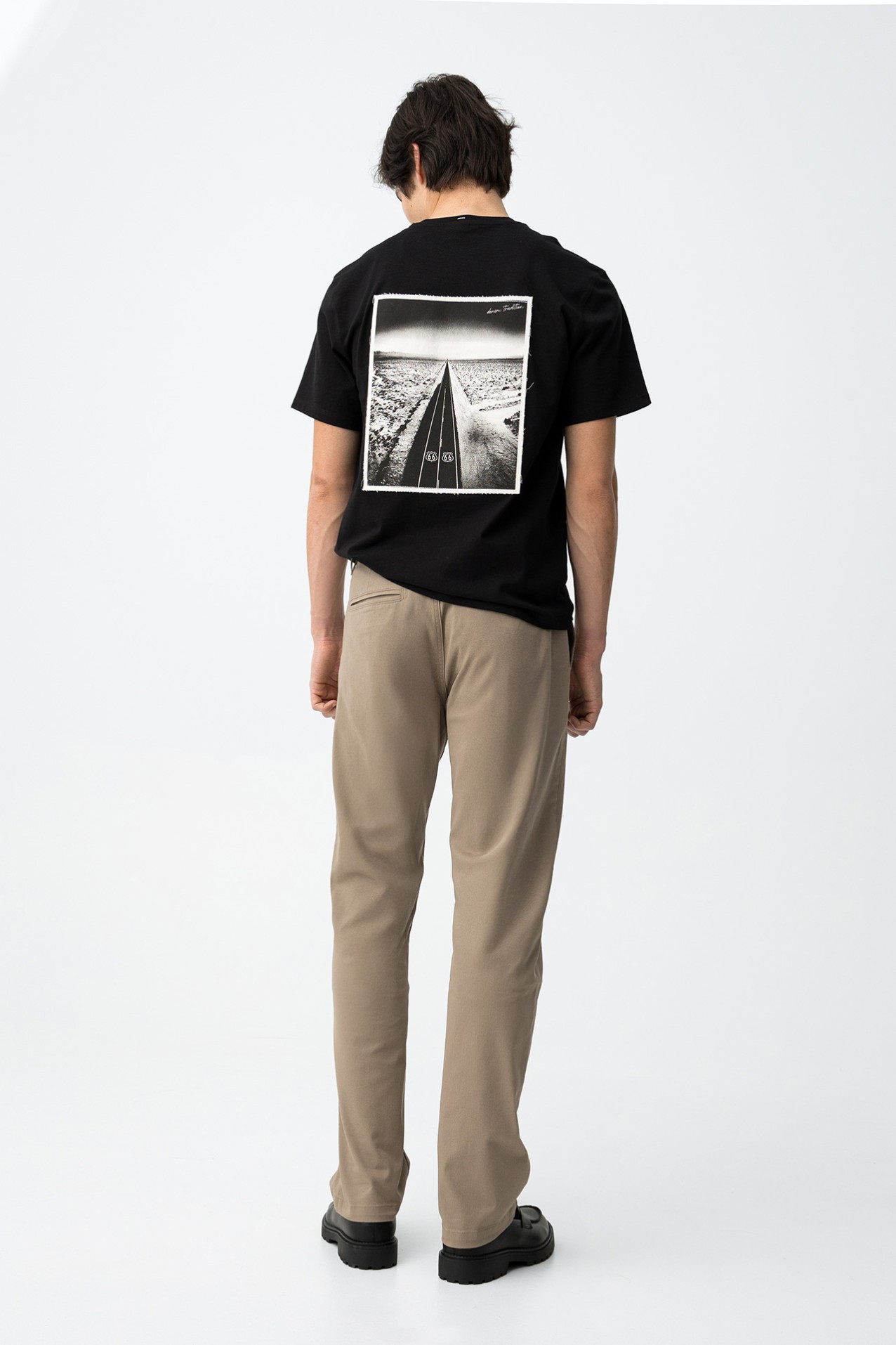 Beige Relaxed Fit Trousers