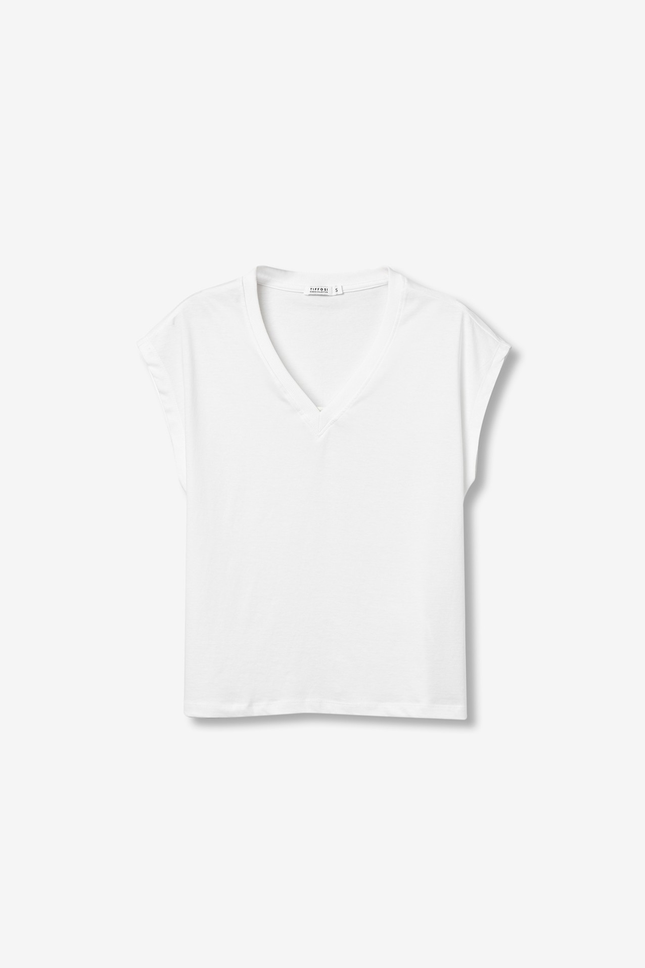 Camiseta blanca manga corta