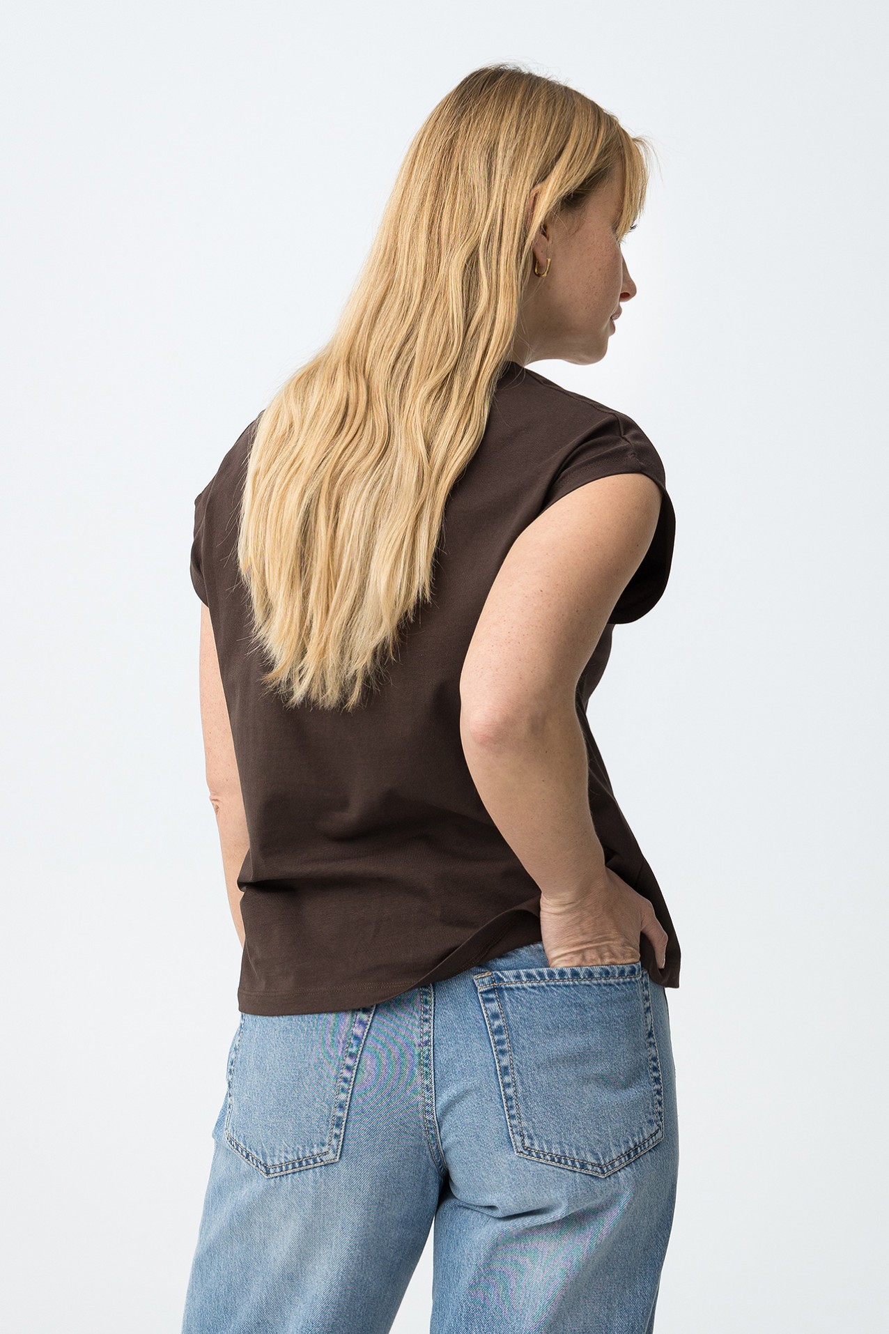 Camiseta chocolate manga corta