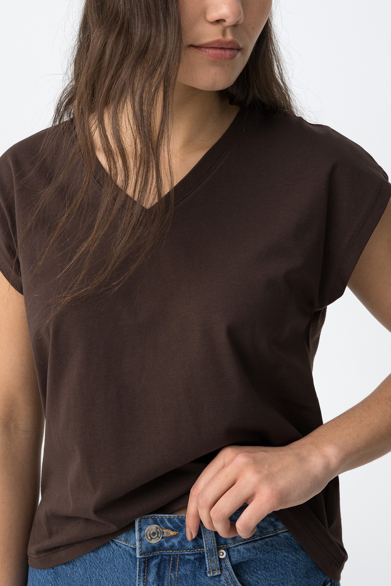 Camiseta chocolate manga corta