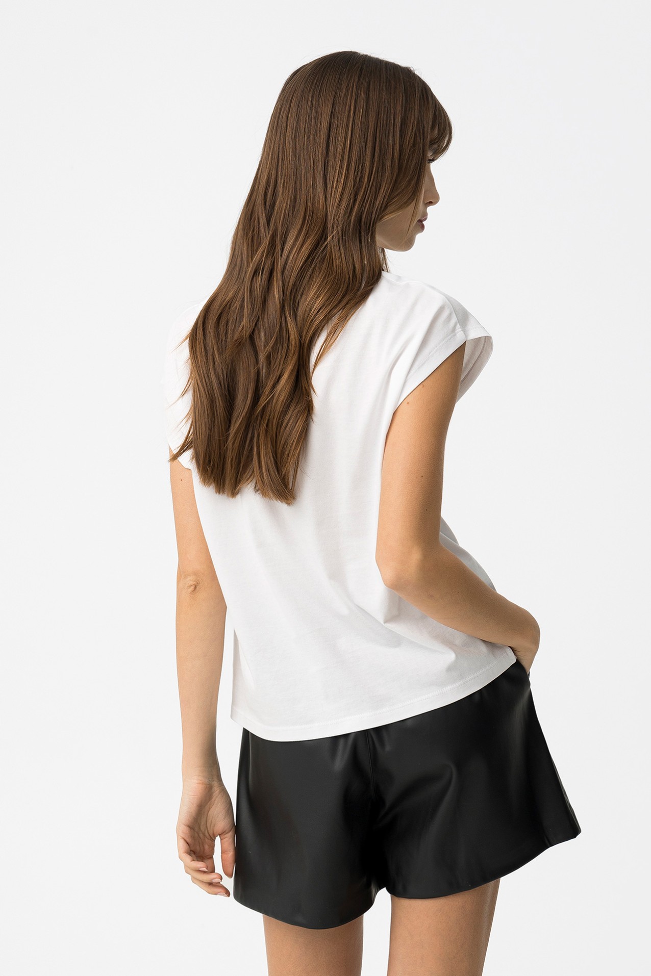 Camiseta blanca manga corta