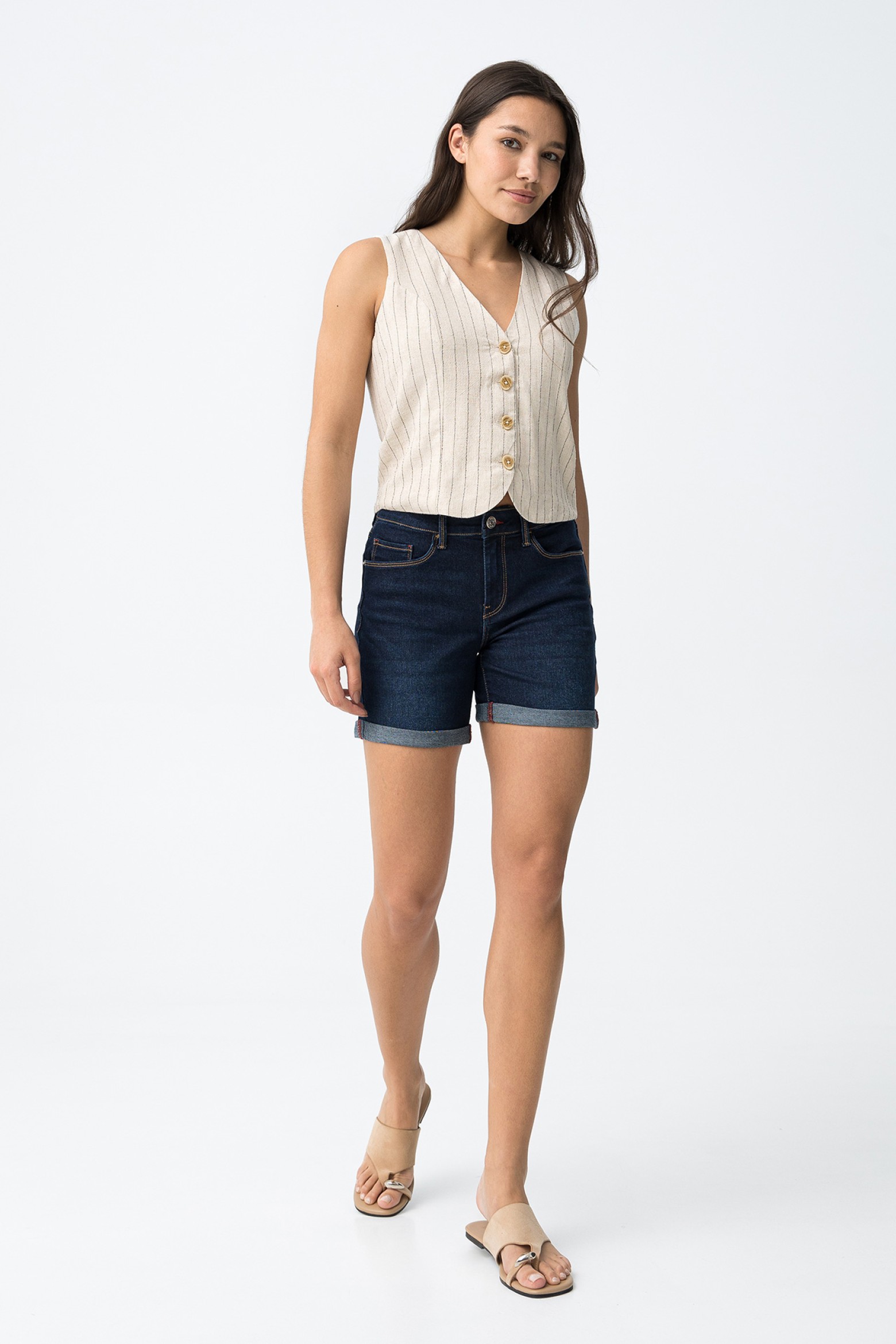 Cal��es denim azul escuro