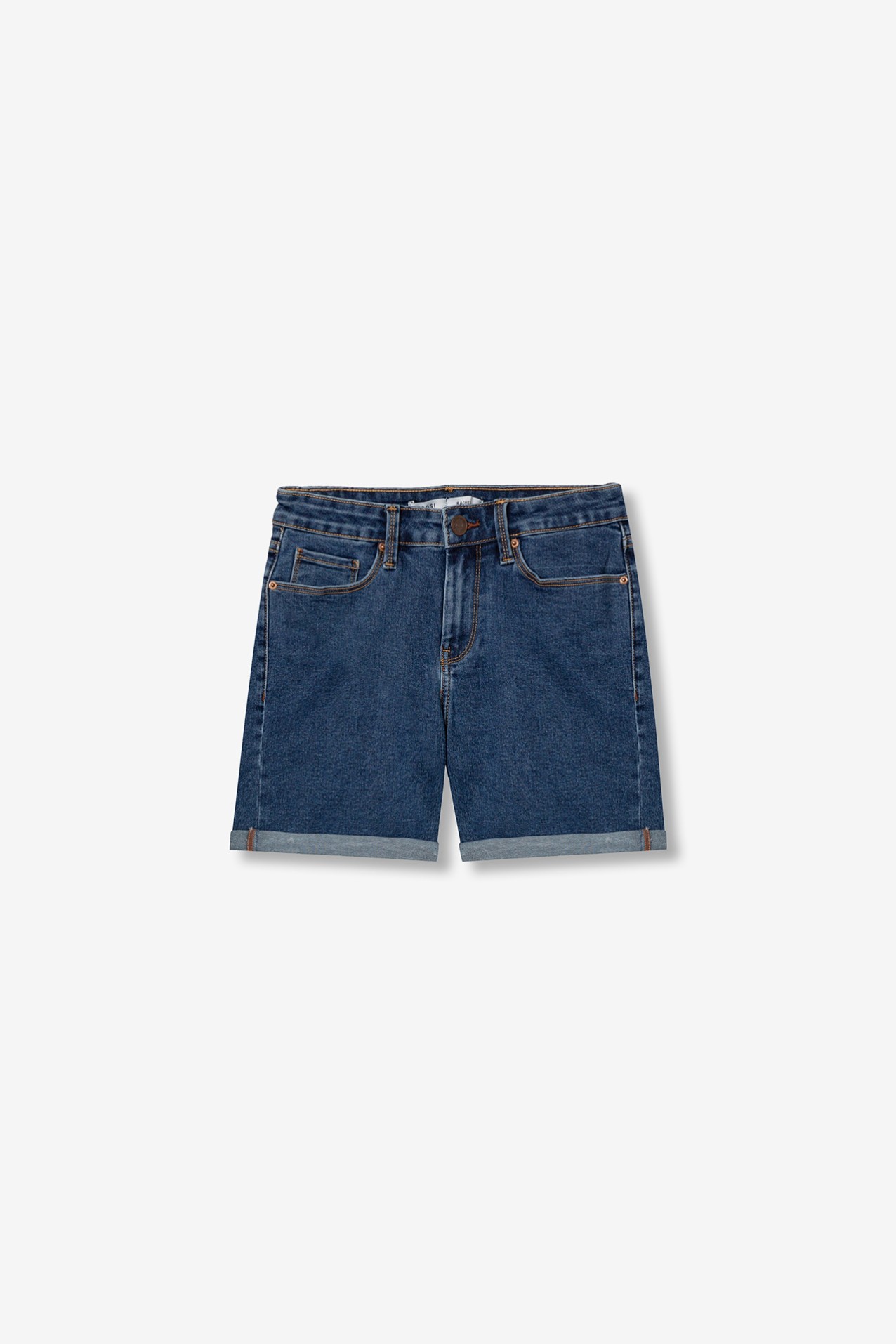 Dark Blue Denim Shorts